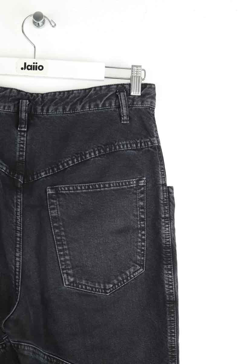 Cotton straight jeans ISABEL MARANT - Seconde Main Black