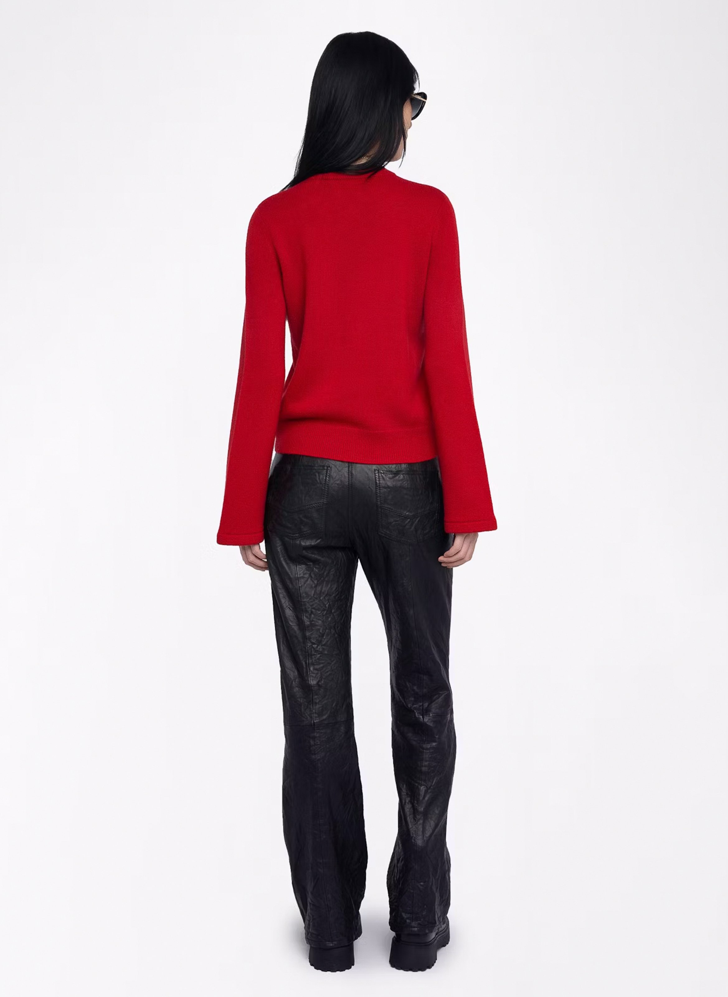 Maglione dritto in misto lana ZADIG&VOLTAIRE Rosso