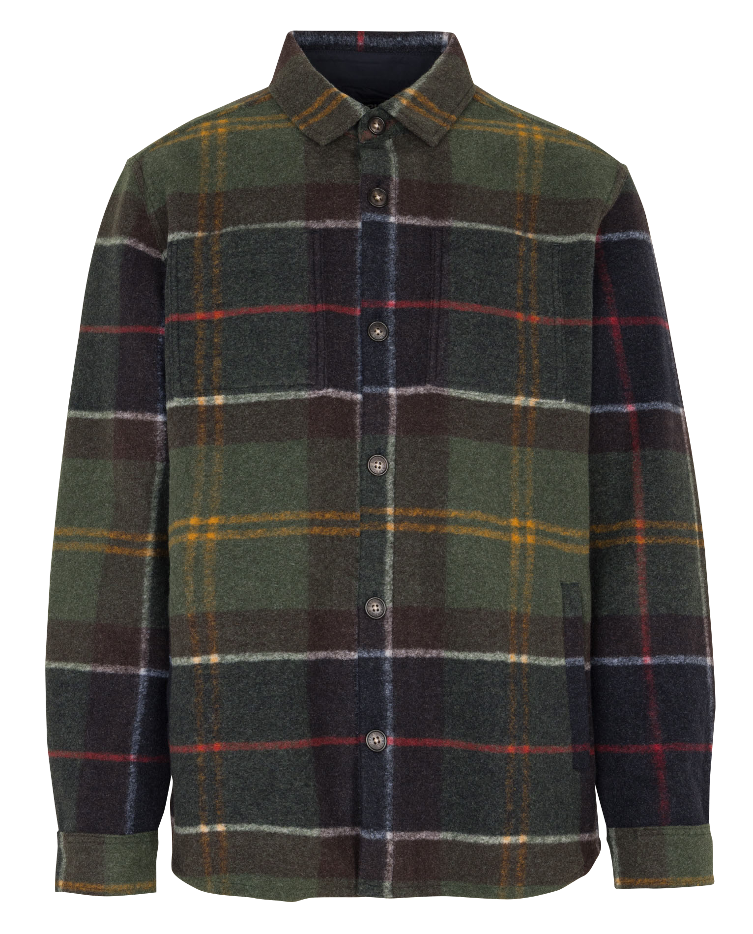 Geruite overshirt BARBOUR Groen
