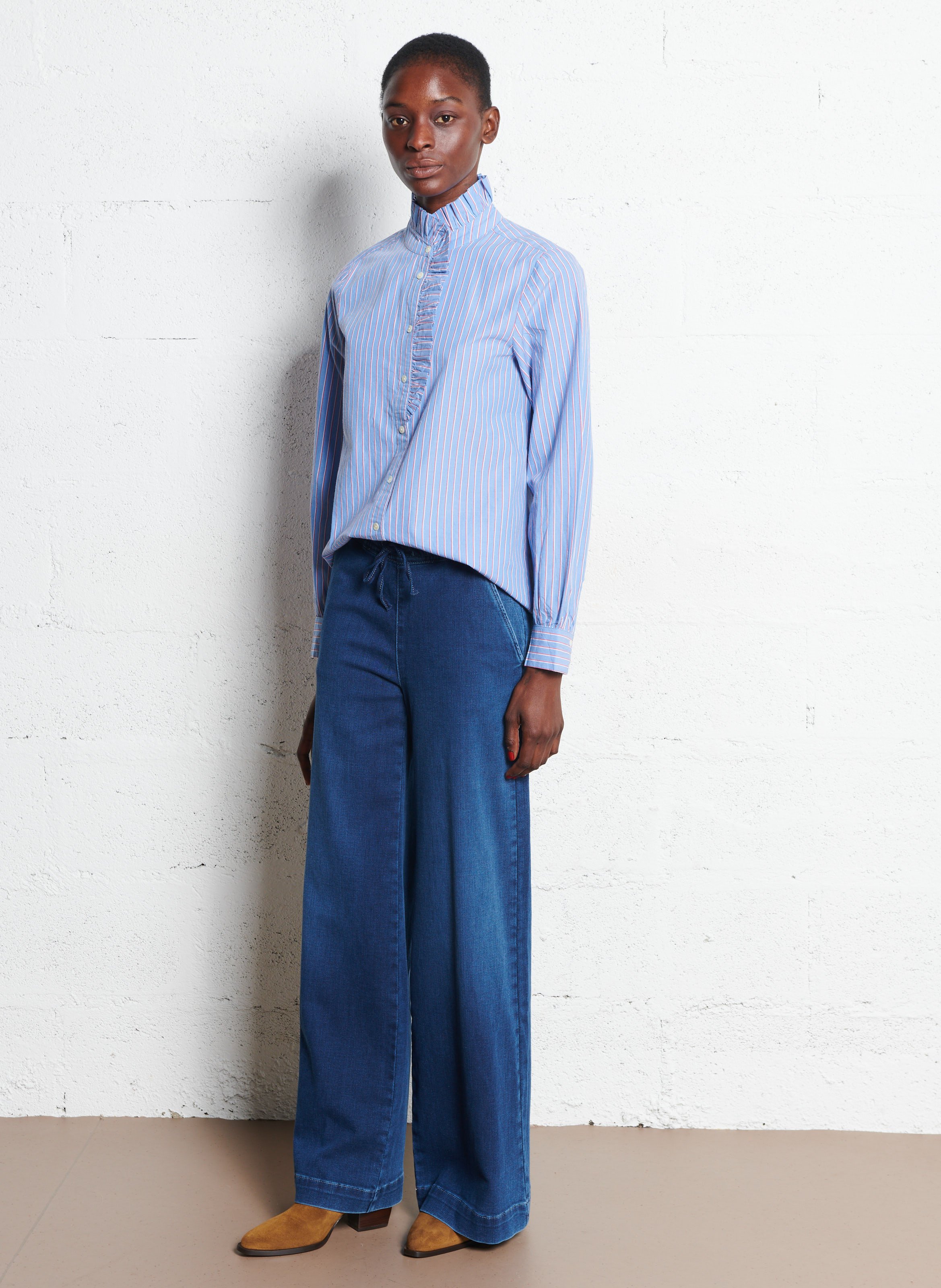 Bianca leather ankle boots BOCAGE Brown