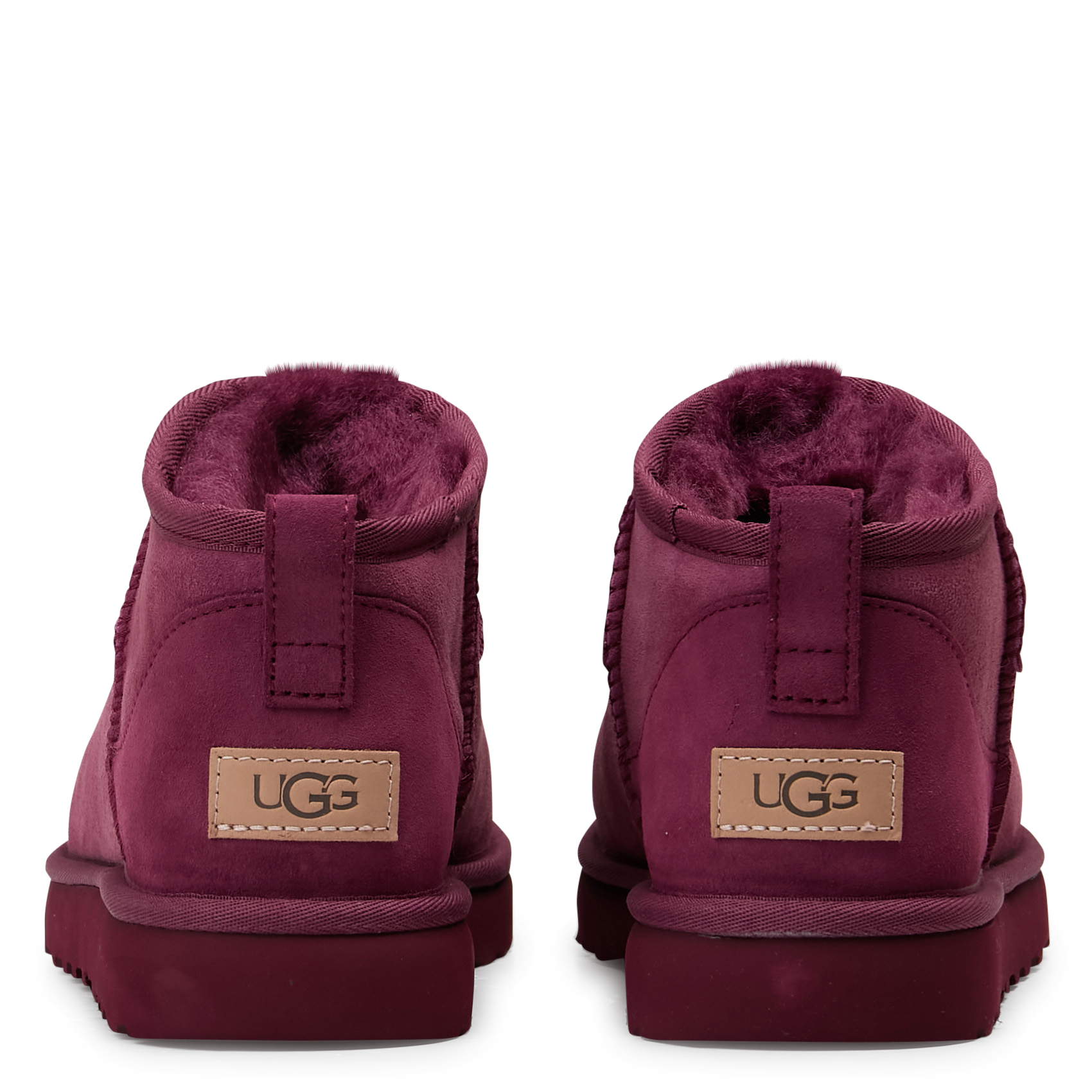 Boots en cuir velours UGG Rouge