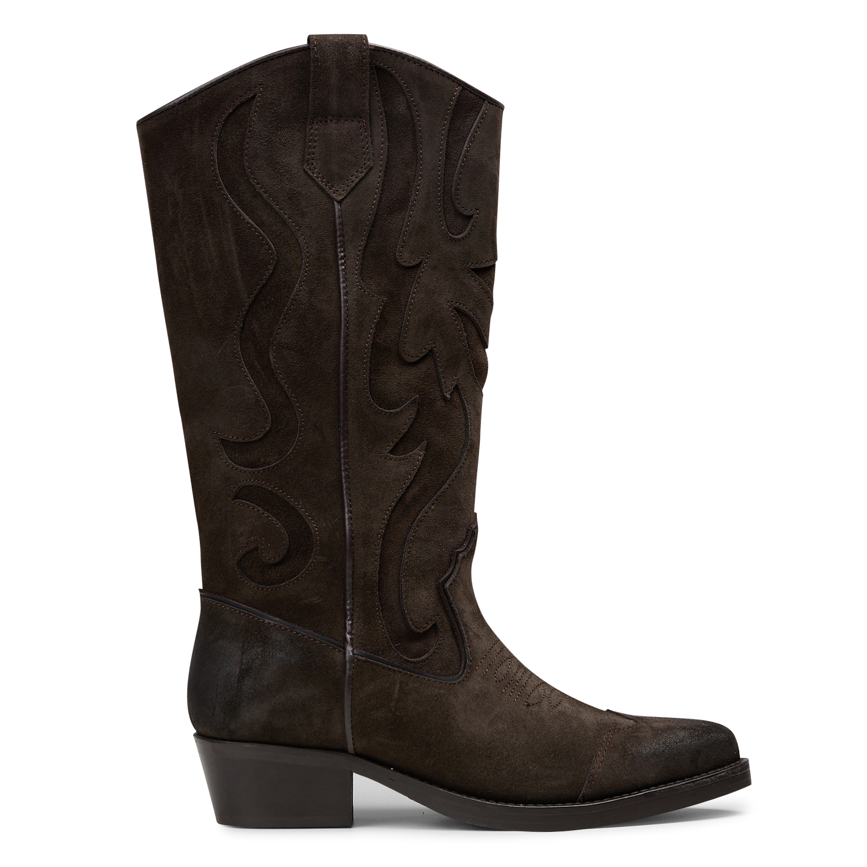 Cowboystiefel aus Veloursleder IKKS Braun