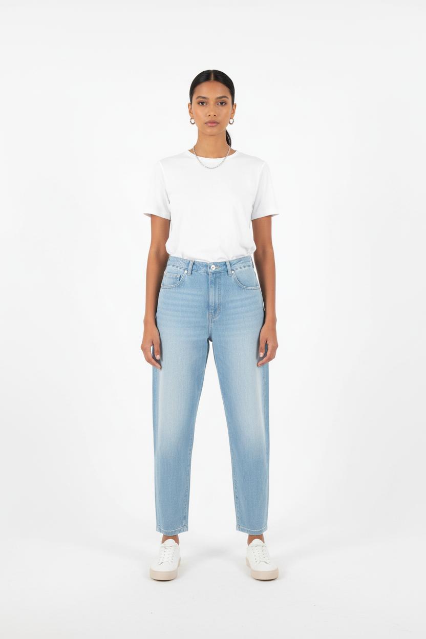 Cropped slim jeans with studs CLOSED - Seconde Main Blue
