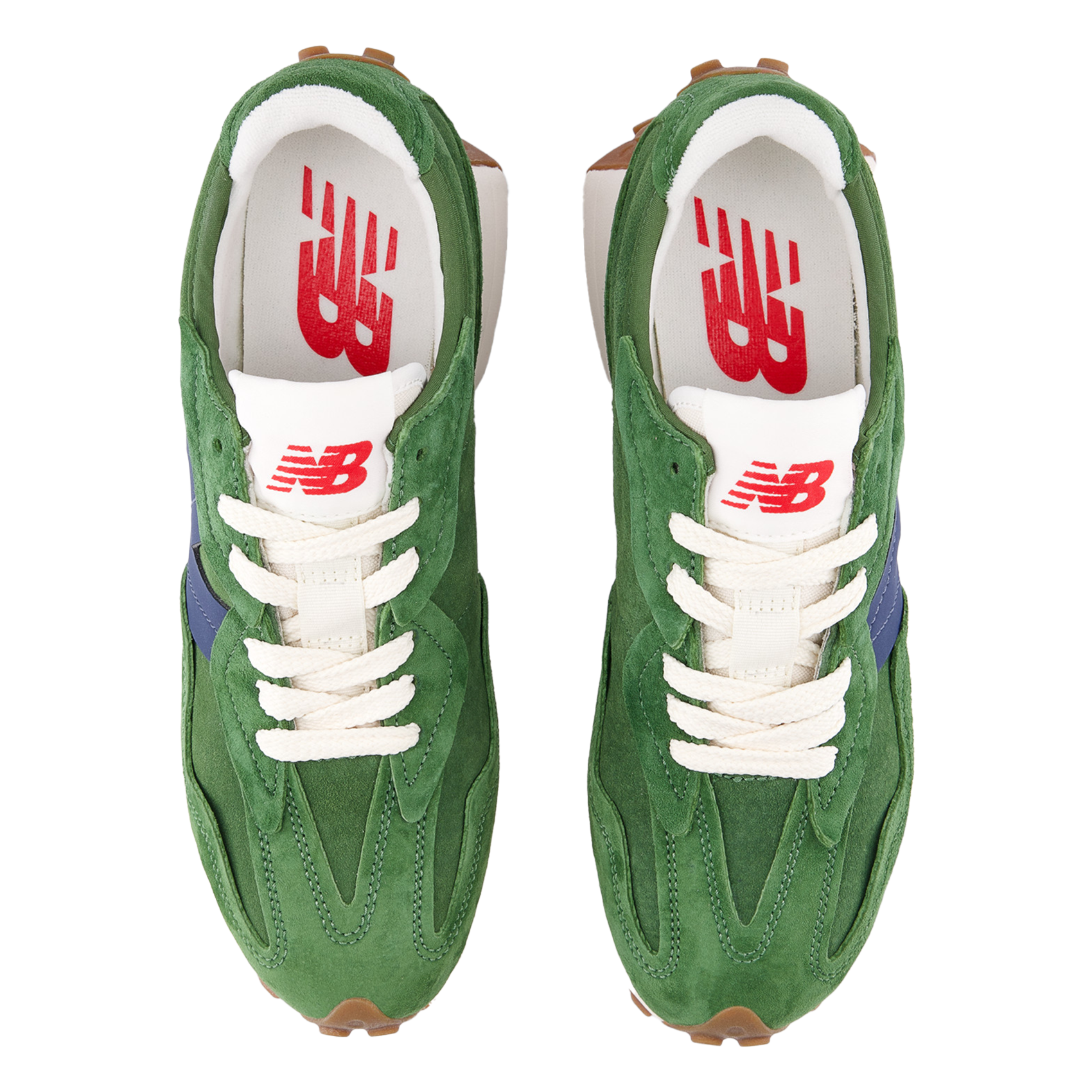 Suede leather low-top sneakers NEW BALANCE Green