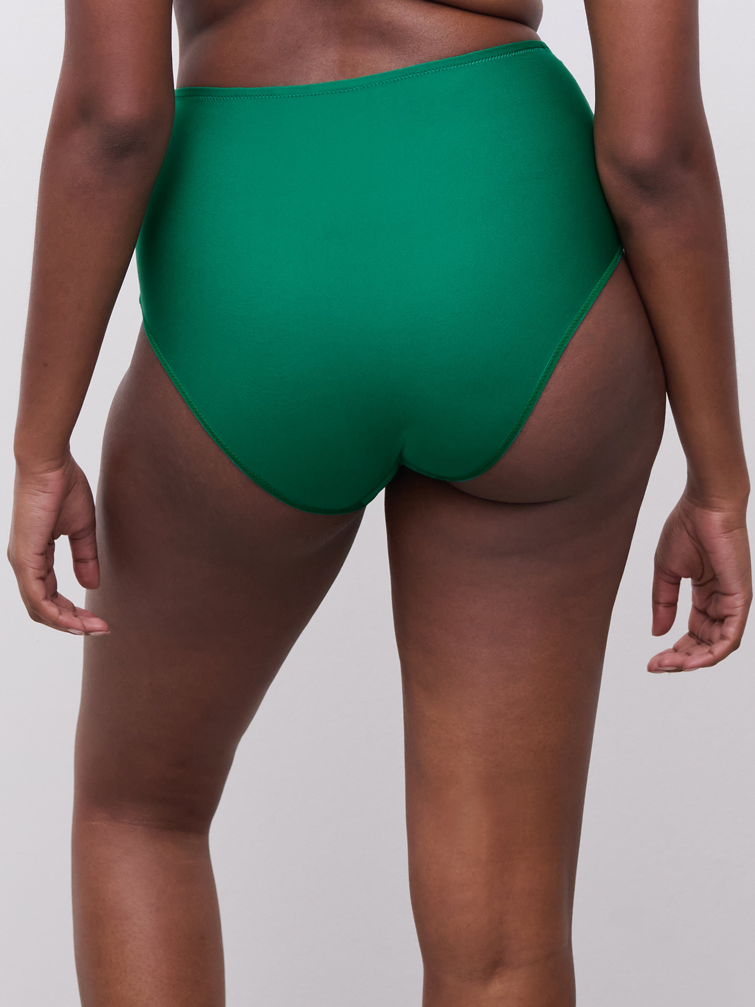 High-waisted lace panties CHANTELLE PULP Green