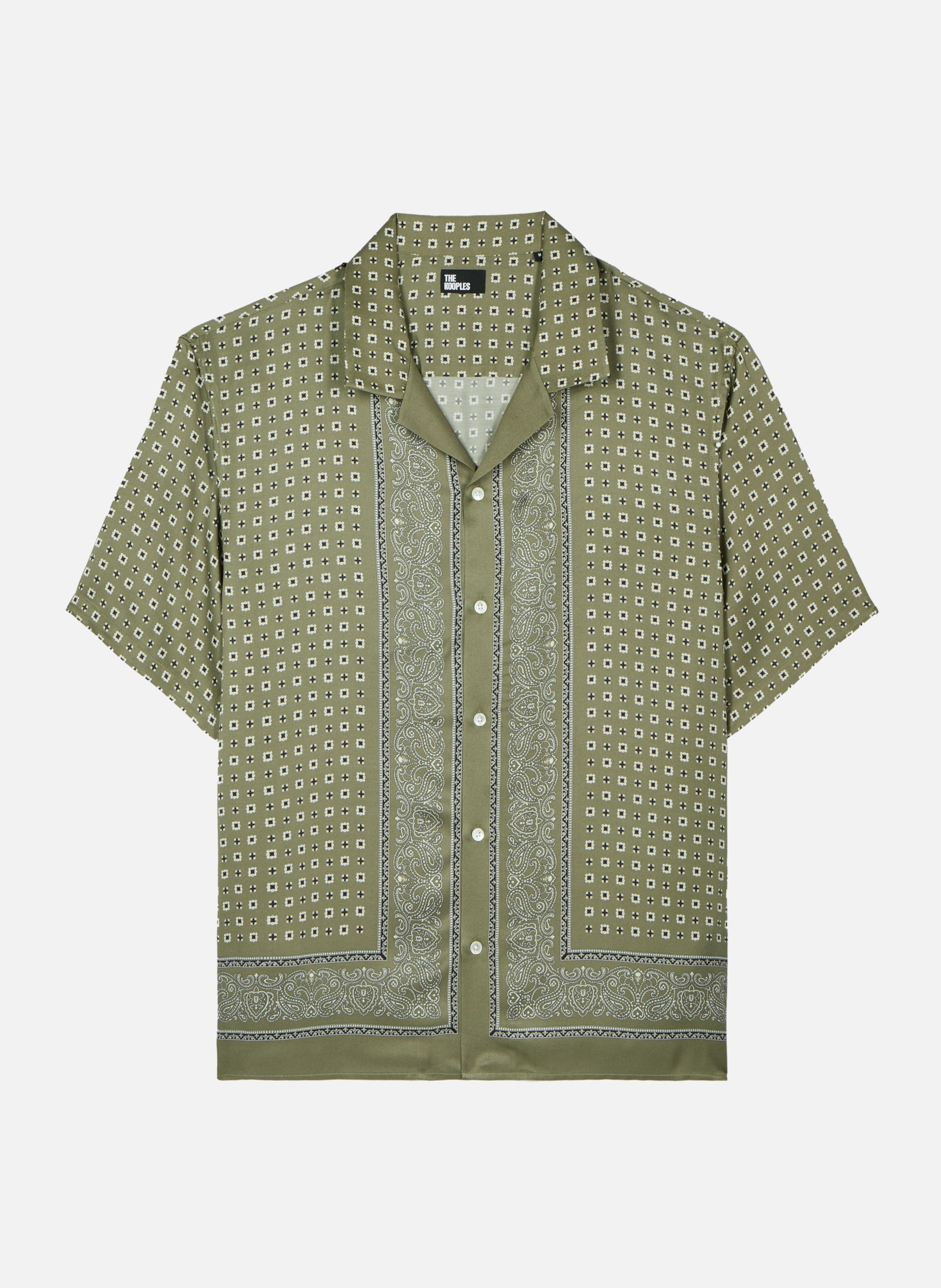 Short-sleeve bandana print shirt THE KOOPLES Green