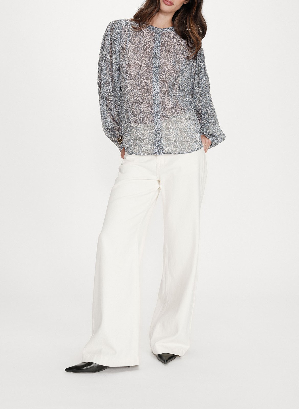 Top met ronde hals en print GRACE ET MILA Blauw