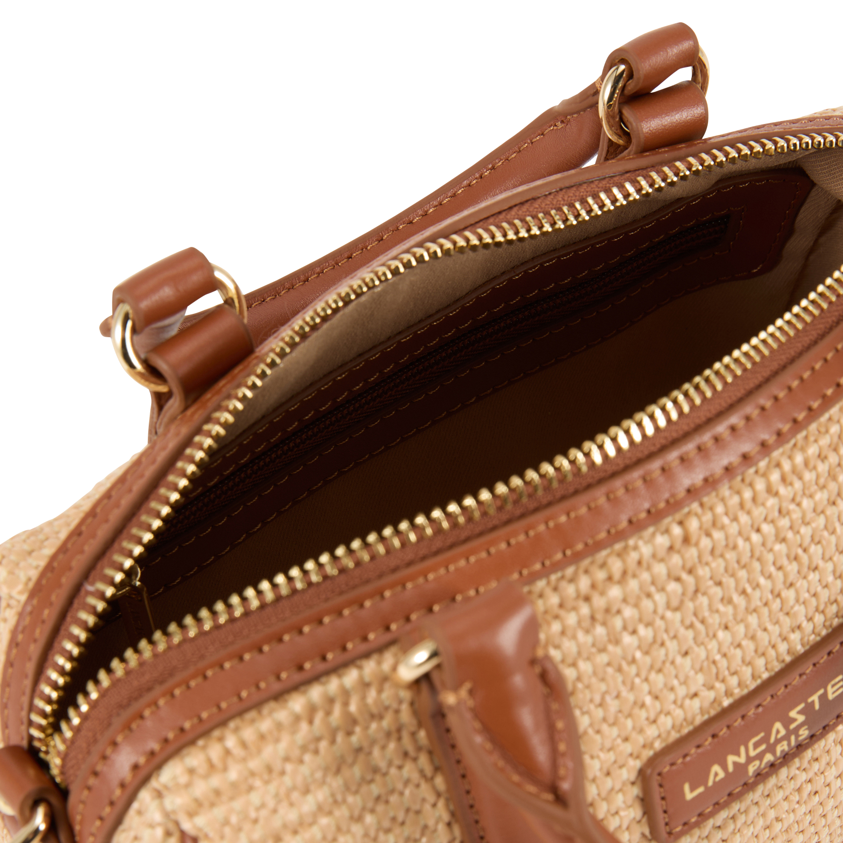 Sac cabas en cuir LANCASTER PARIS Marron