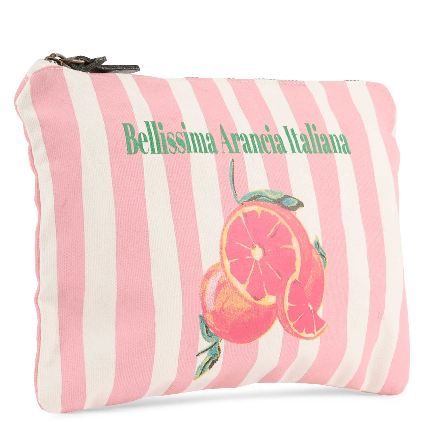 Gestreifte Clutch MKT Rosa