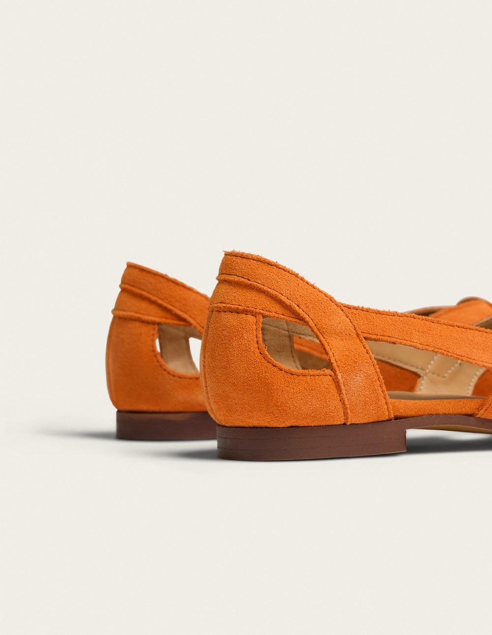 Faux leather sandals ODAJE Orange