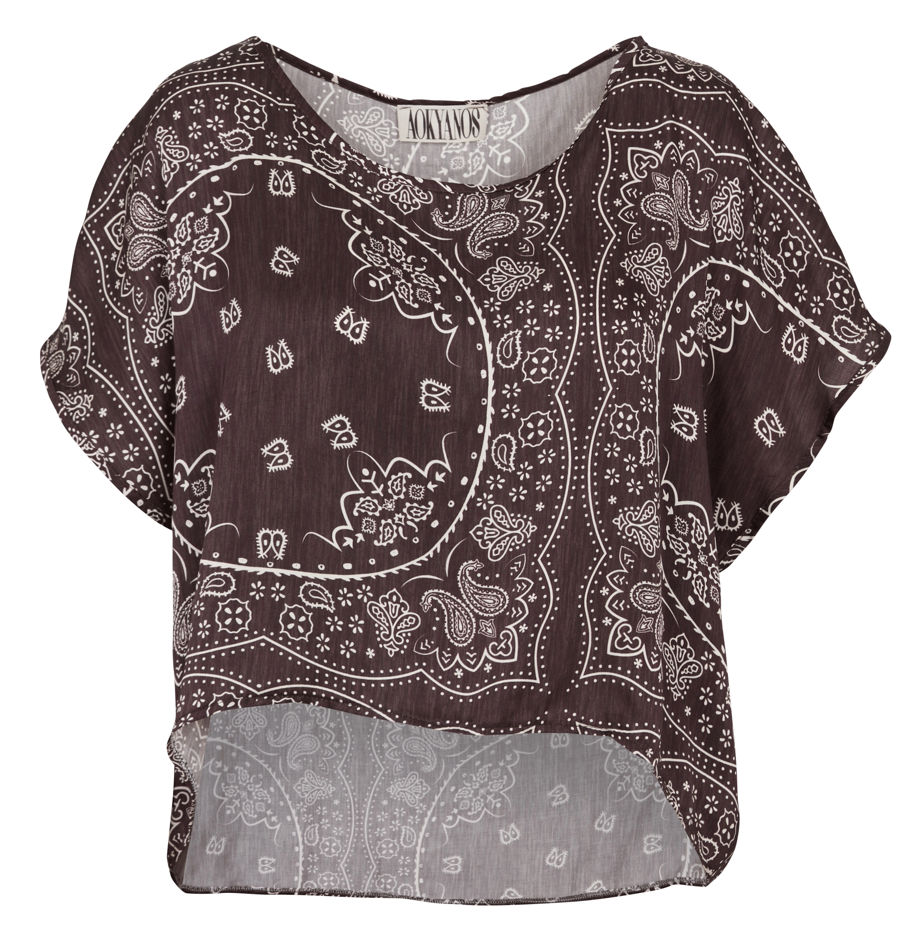 Round-neck top AOKYANOS