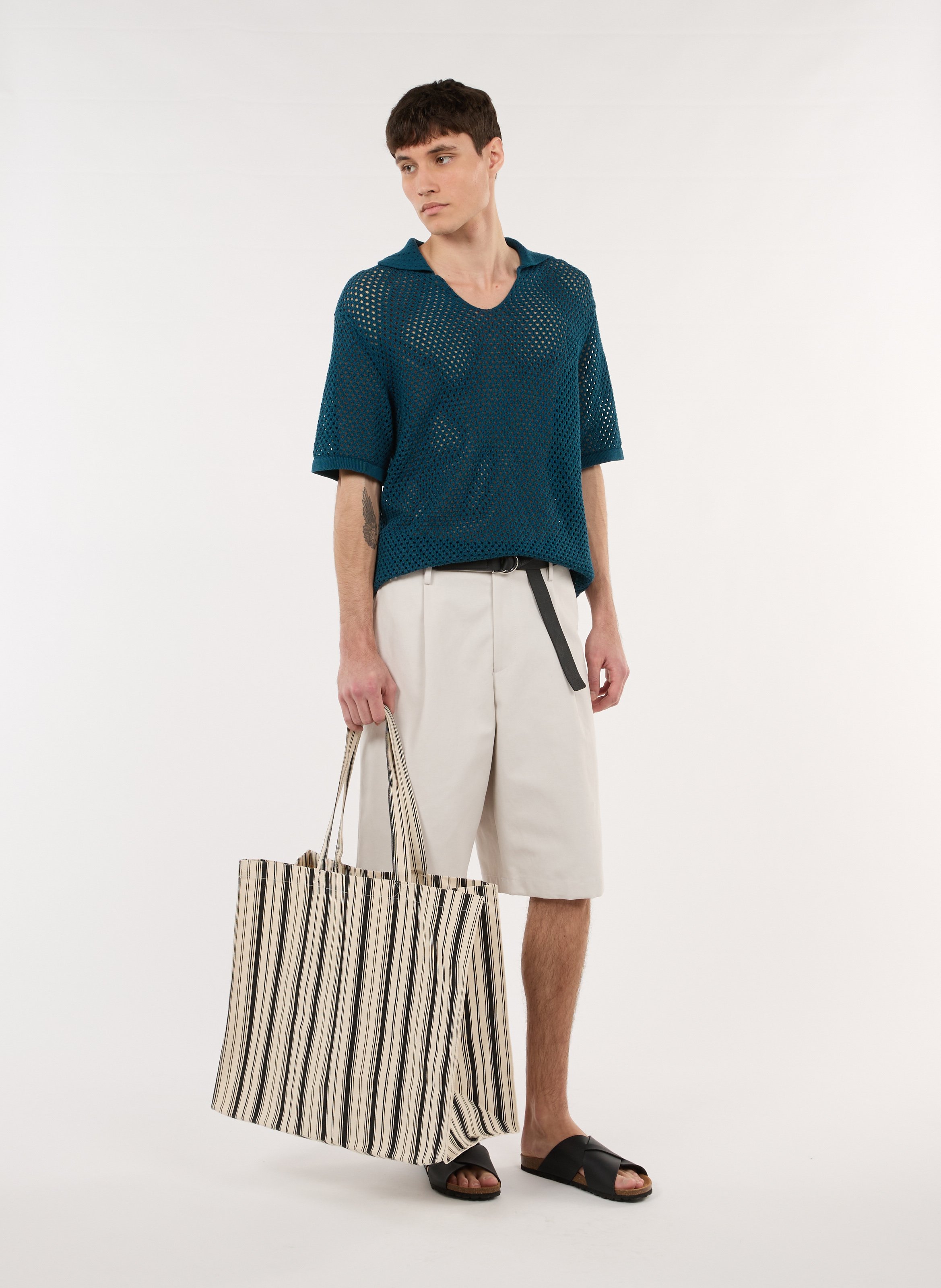 Baumwoll-Bermudas SAISON 1865 Beige