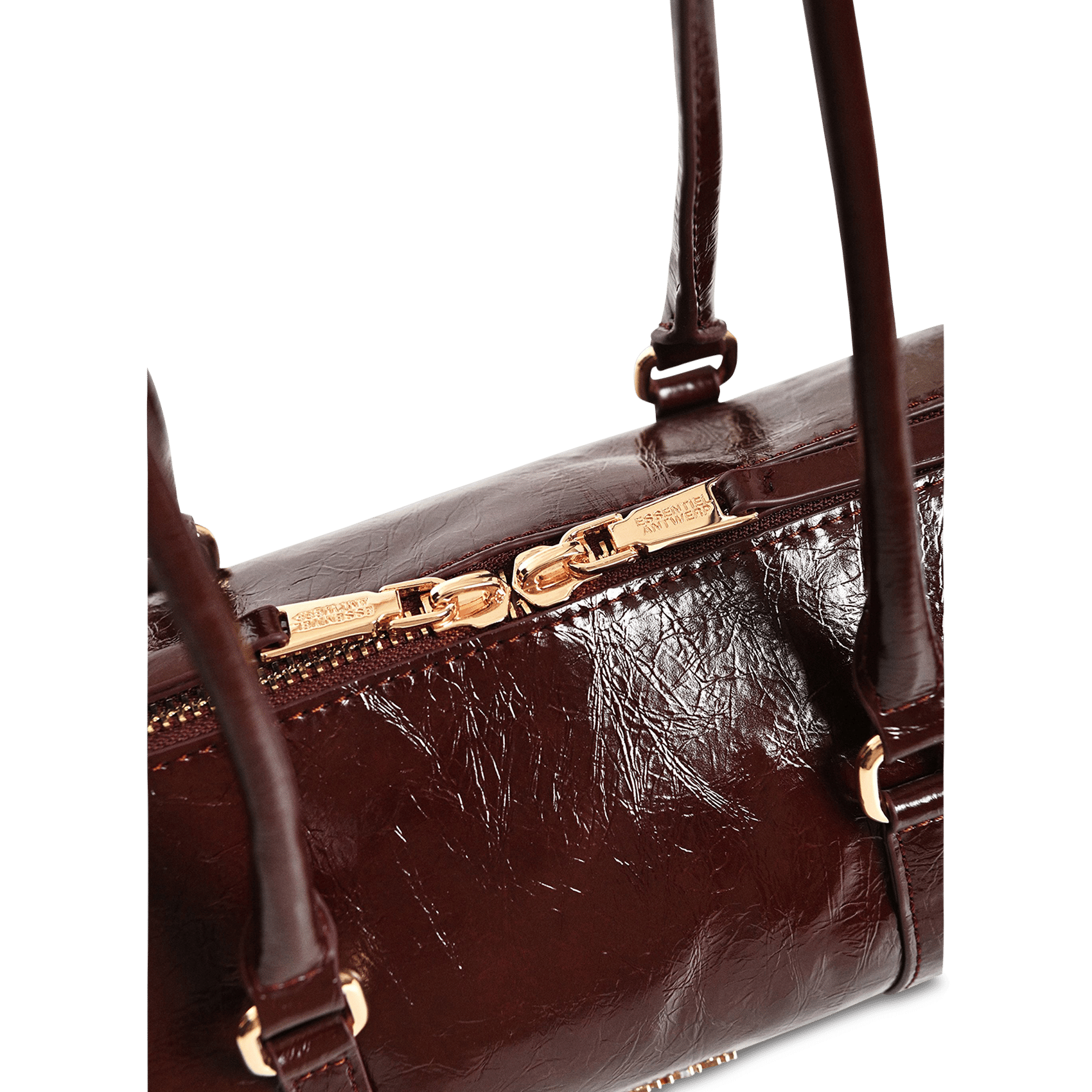 Sac porté épaule vernis ESSENTIEL ANTWERP Brown