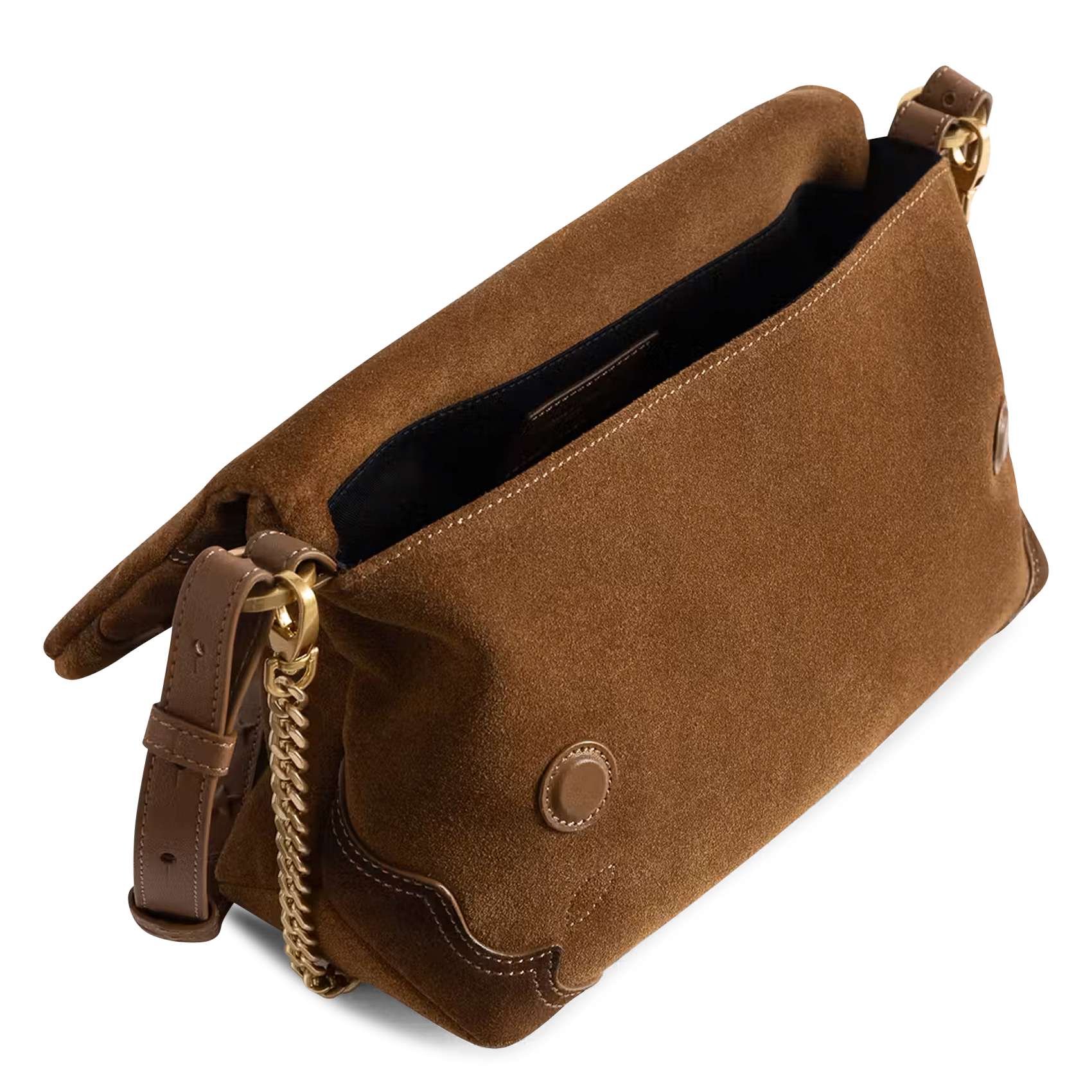 Sac bandoulière en cuir ZADIG&VOLTAIRE Marron