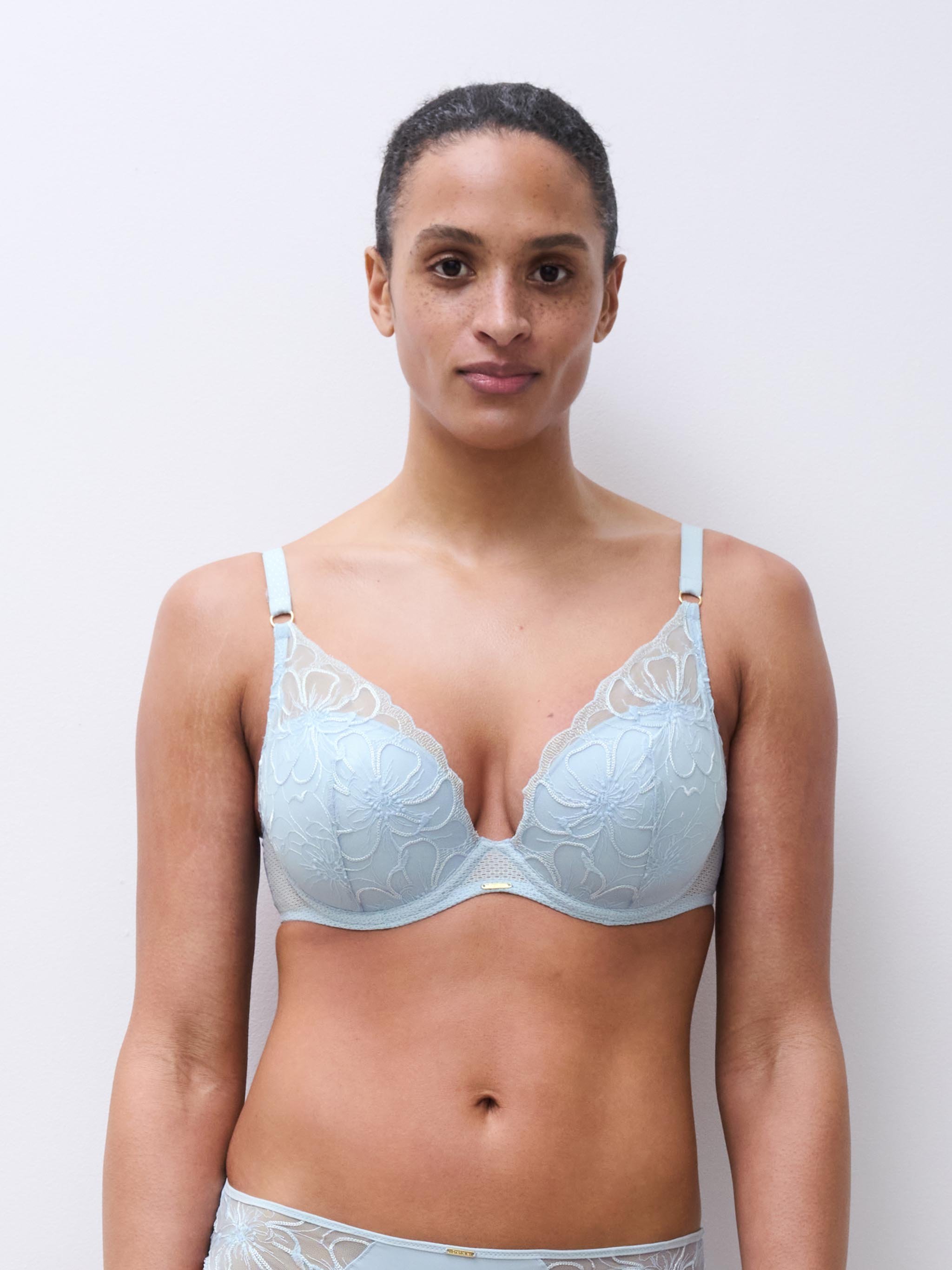 Plunge cup bra | Blue CHANTELLE Women