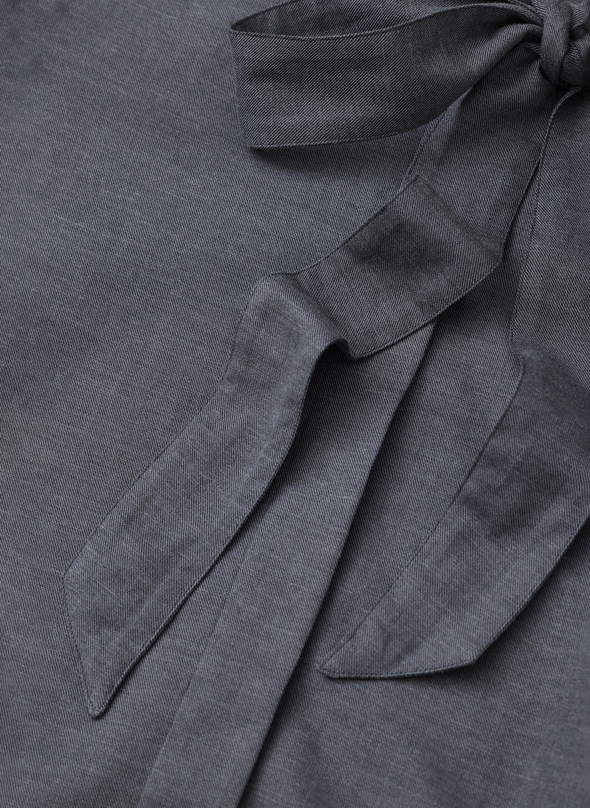 Straight blouse with lavallière collar in cotton and cashmere CLOSED Grey