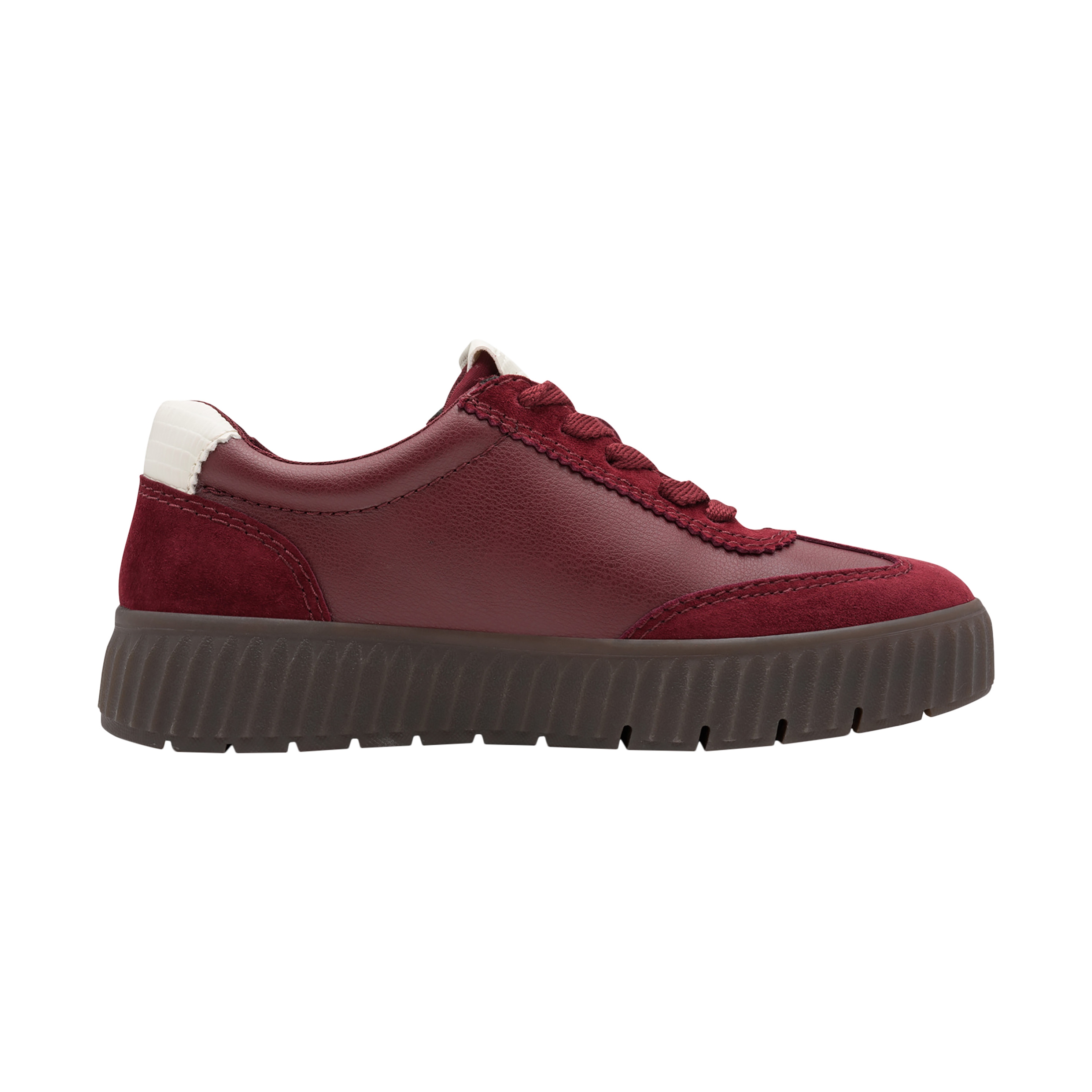 Leather trainers TAMARIS Red