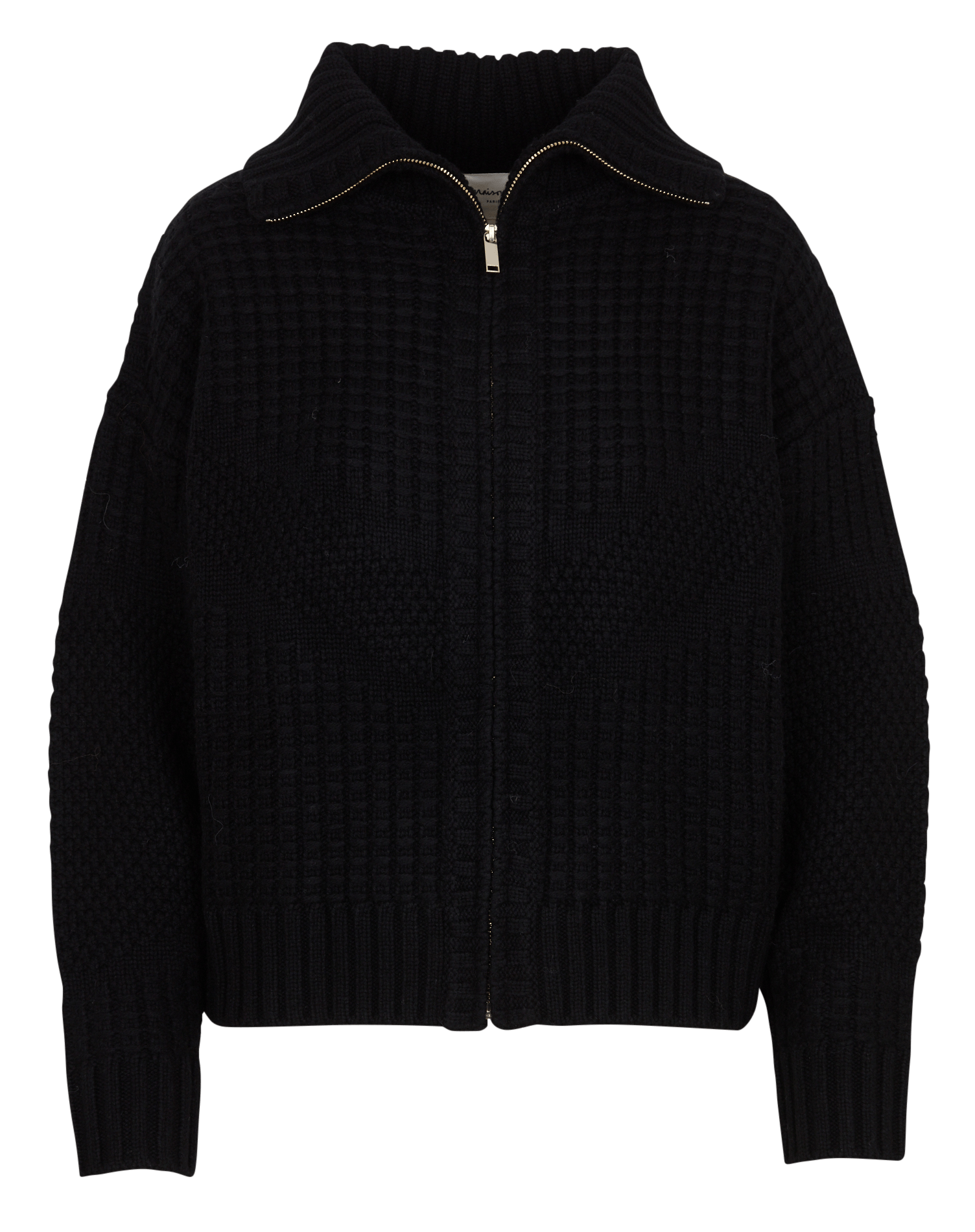 Gilet manches longues laine mélangée MAISON 123 Noir