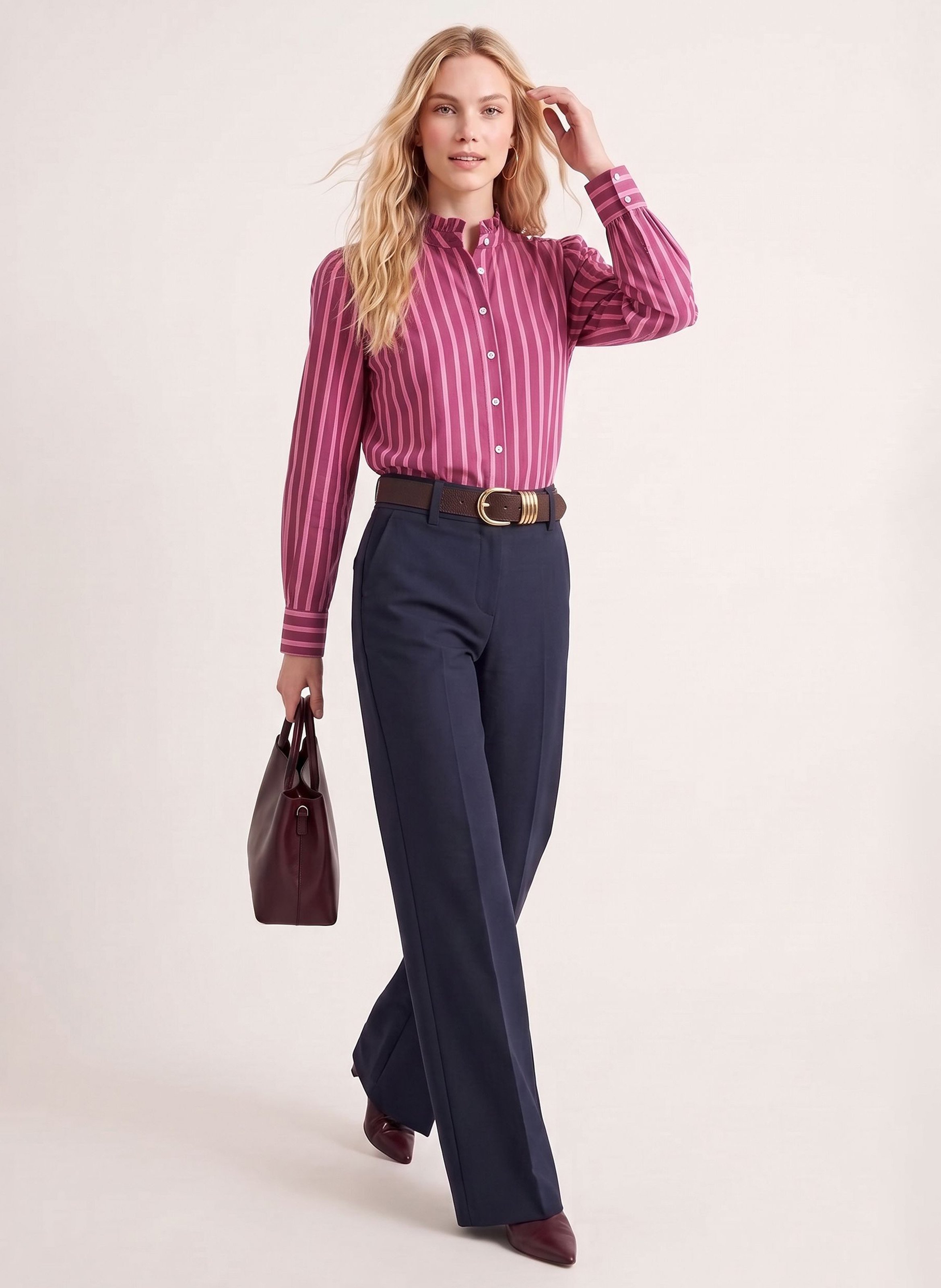 Pantalon droit large KOOKAI Bleu