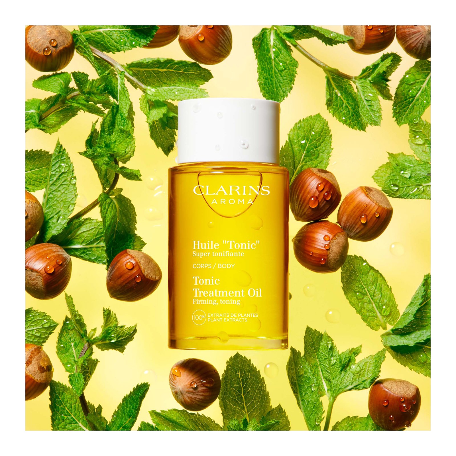 Tonic Treatment Oil - Verkwikkend - 100% plantenextracten CLARINS No color