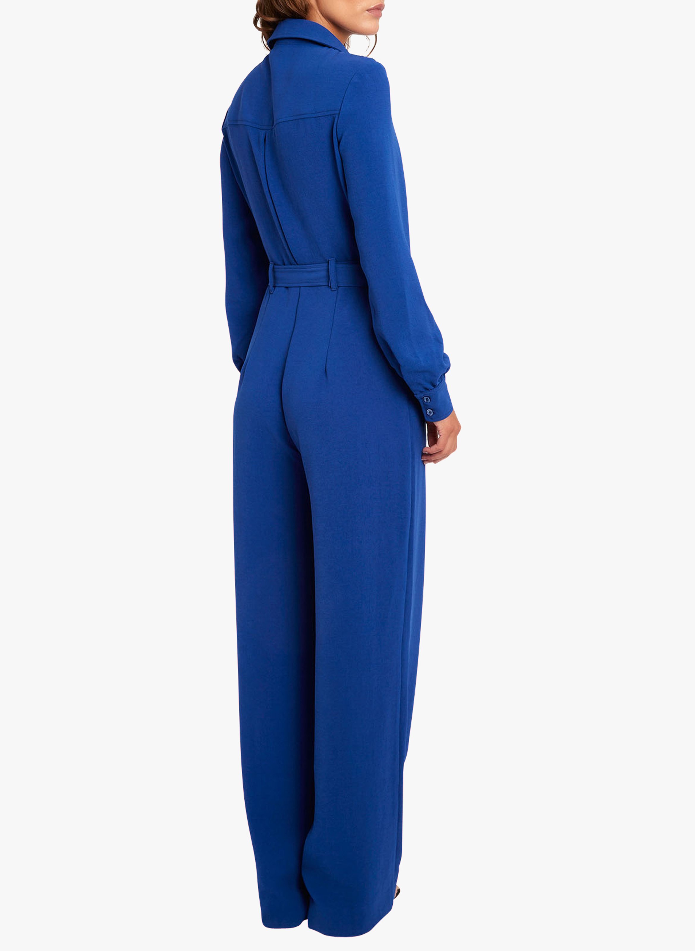 Flared Jumpsuit Bleu Royal Kookai Women Place des Tendances