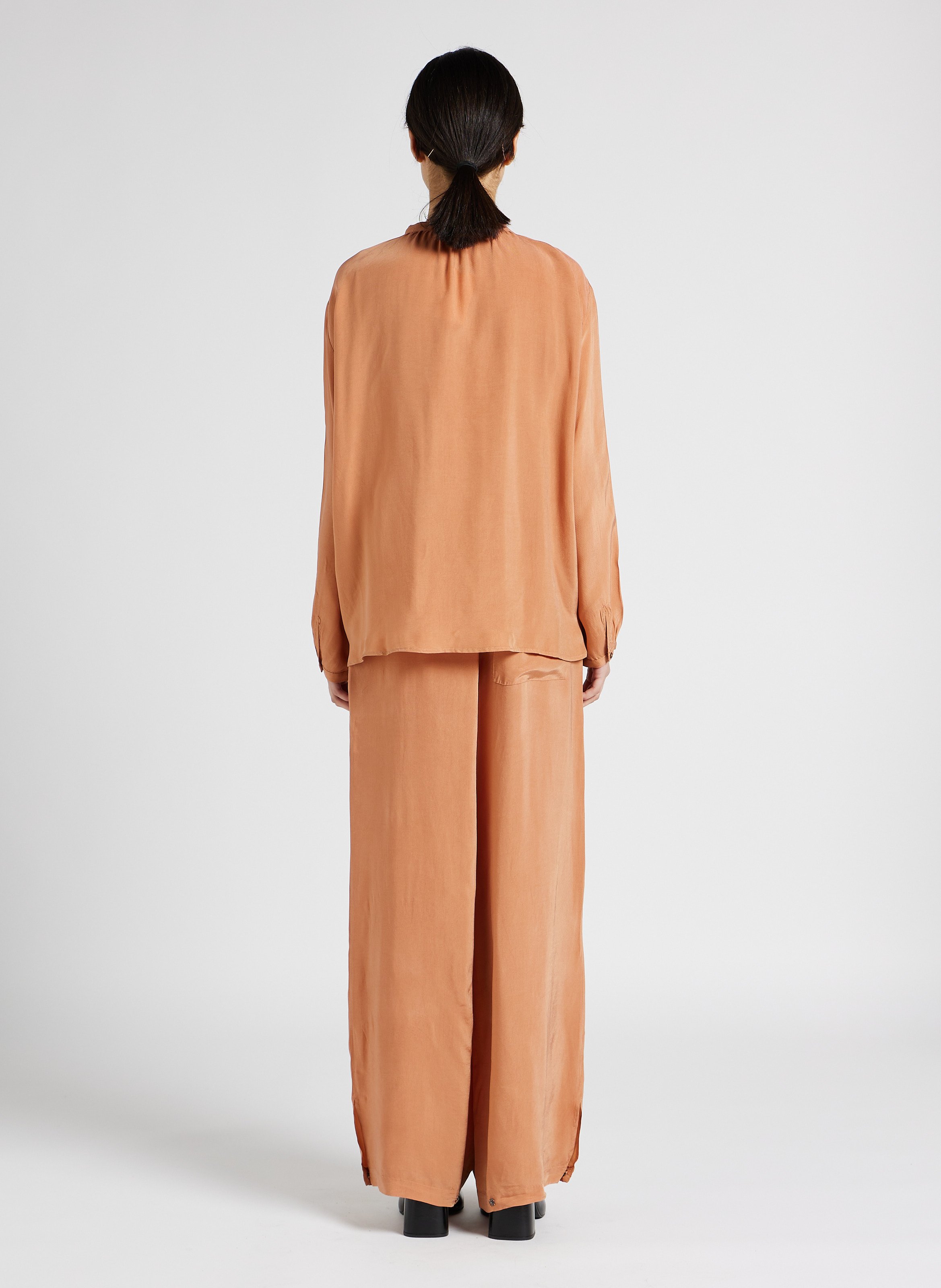 Flowing wide-leg pants HUMANOID Orange