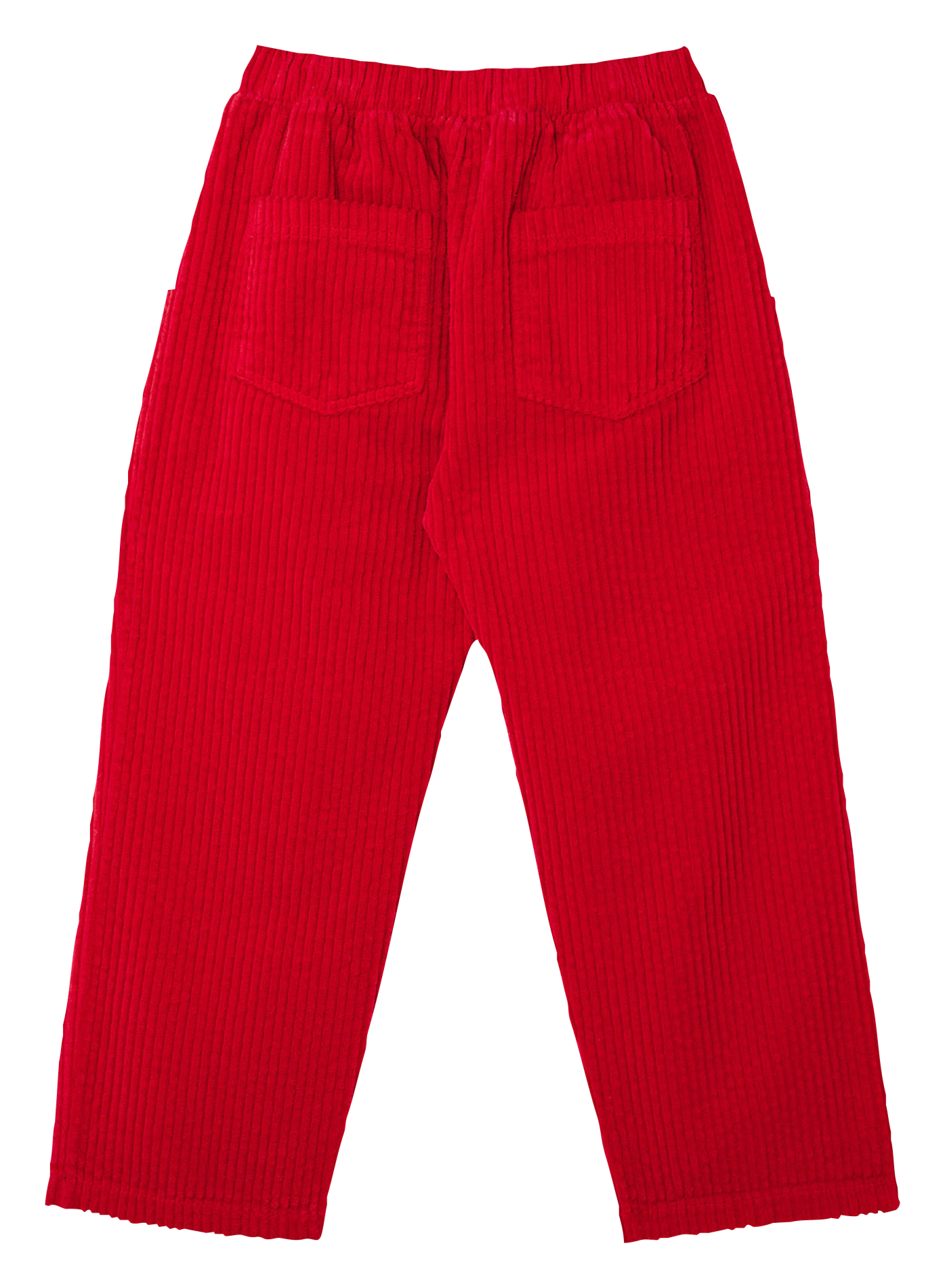 Pantalon droit en coton  THE CAMPAMENTO Rouge