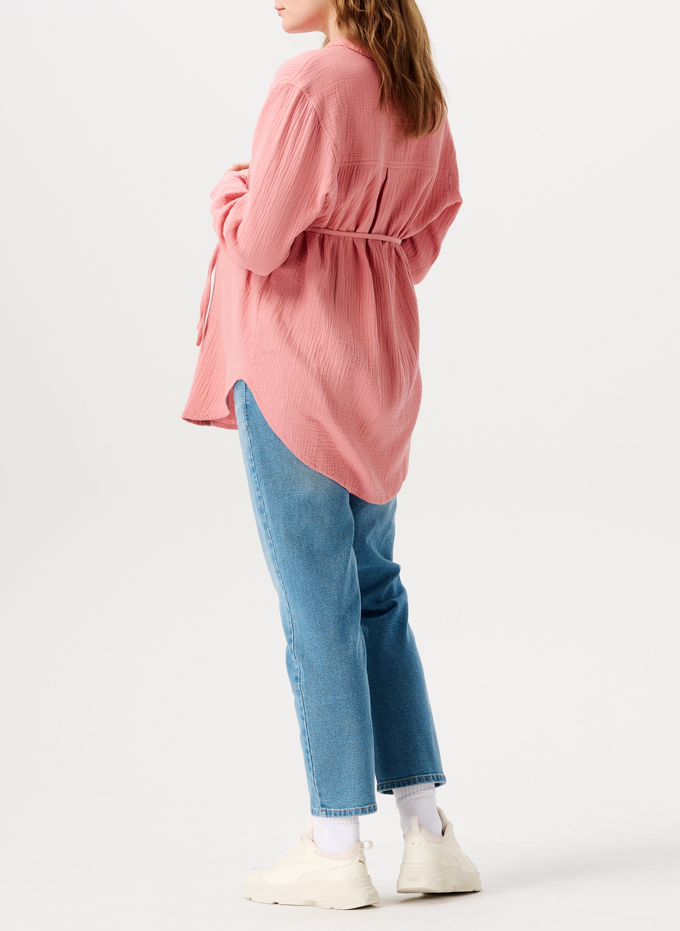 Cotton maternity blouse NOPPIES Pink