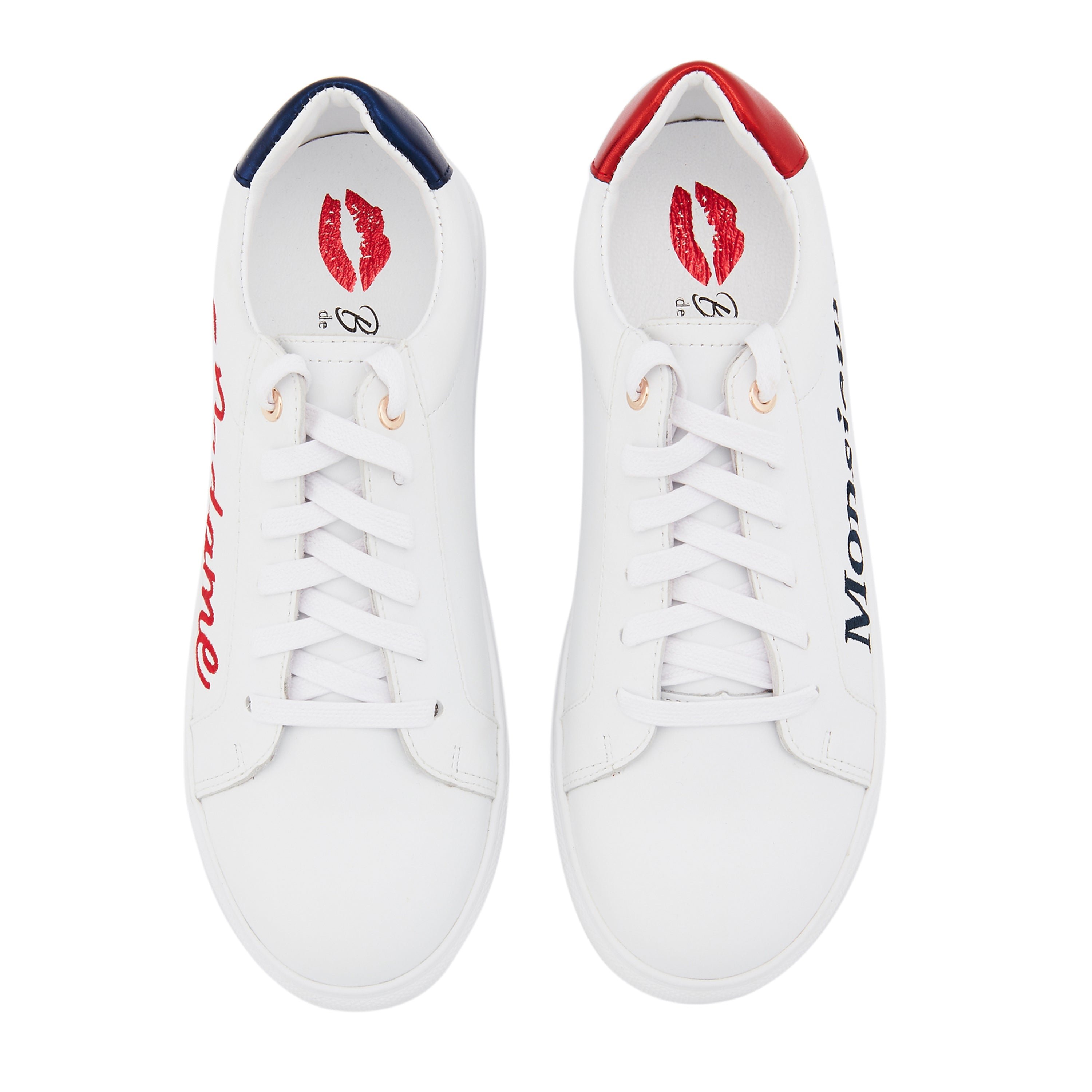 Leather sneakers BONS BAISERS PARIS White
