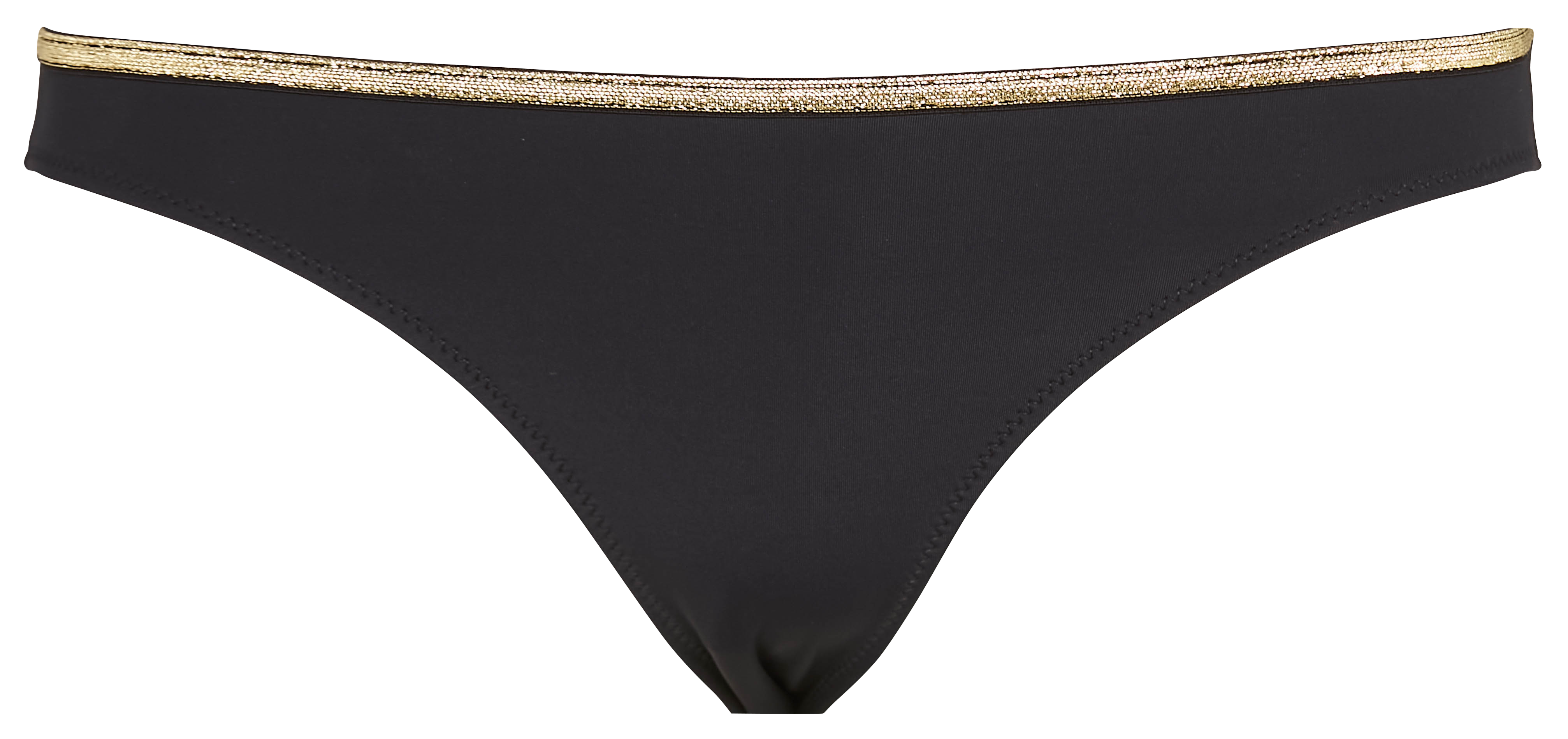 Swimsuit bottom in mixed recycled fibers LA NOUVELLE Black