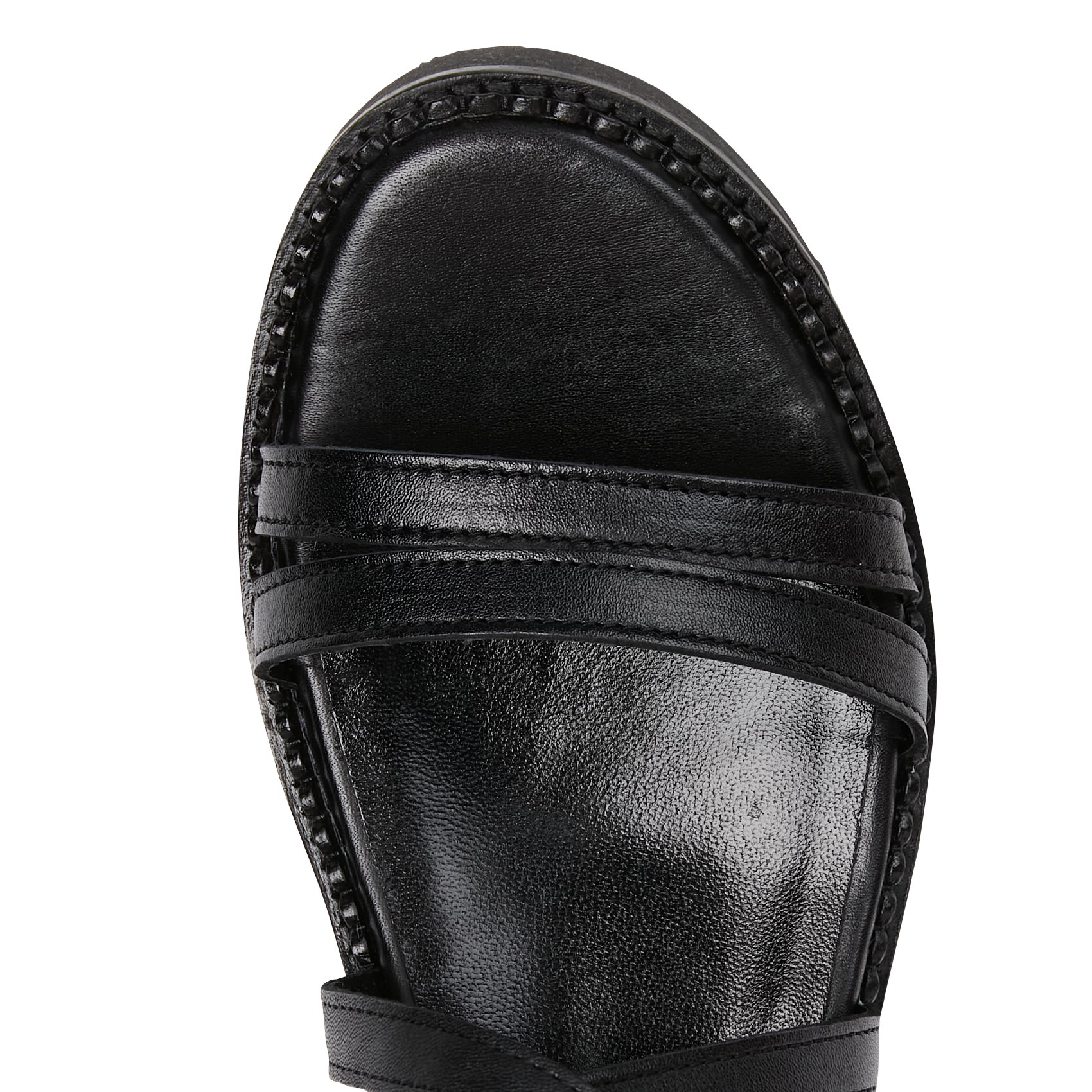 Sandales hautes en cuir MELLOW YELLOW Noir