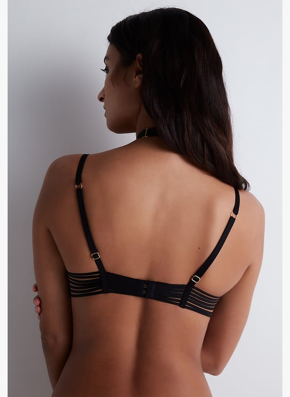 A la Folie kohl black underwired triangle bra | Black by AUBADE A la Folie kohl black underwired triangle bra Black