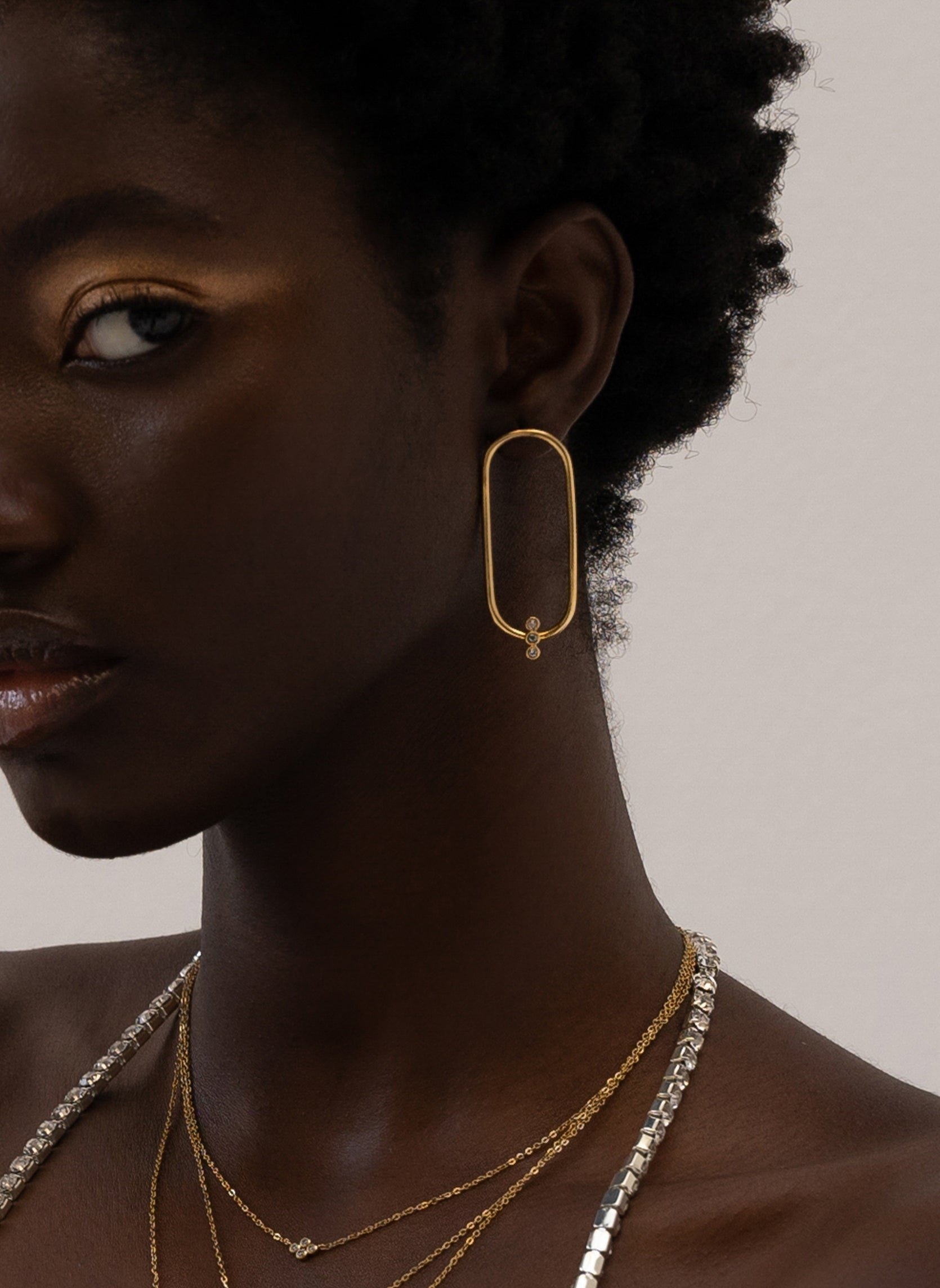 Dangling earrings Ilithyie AEC Paris White