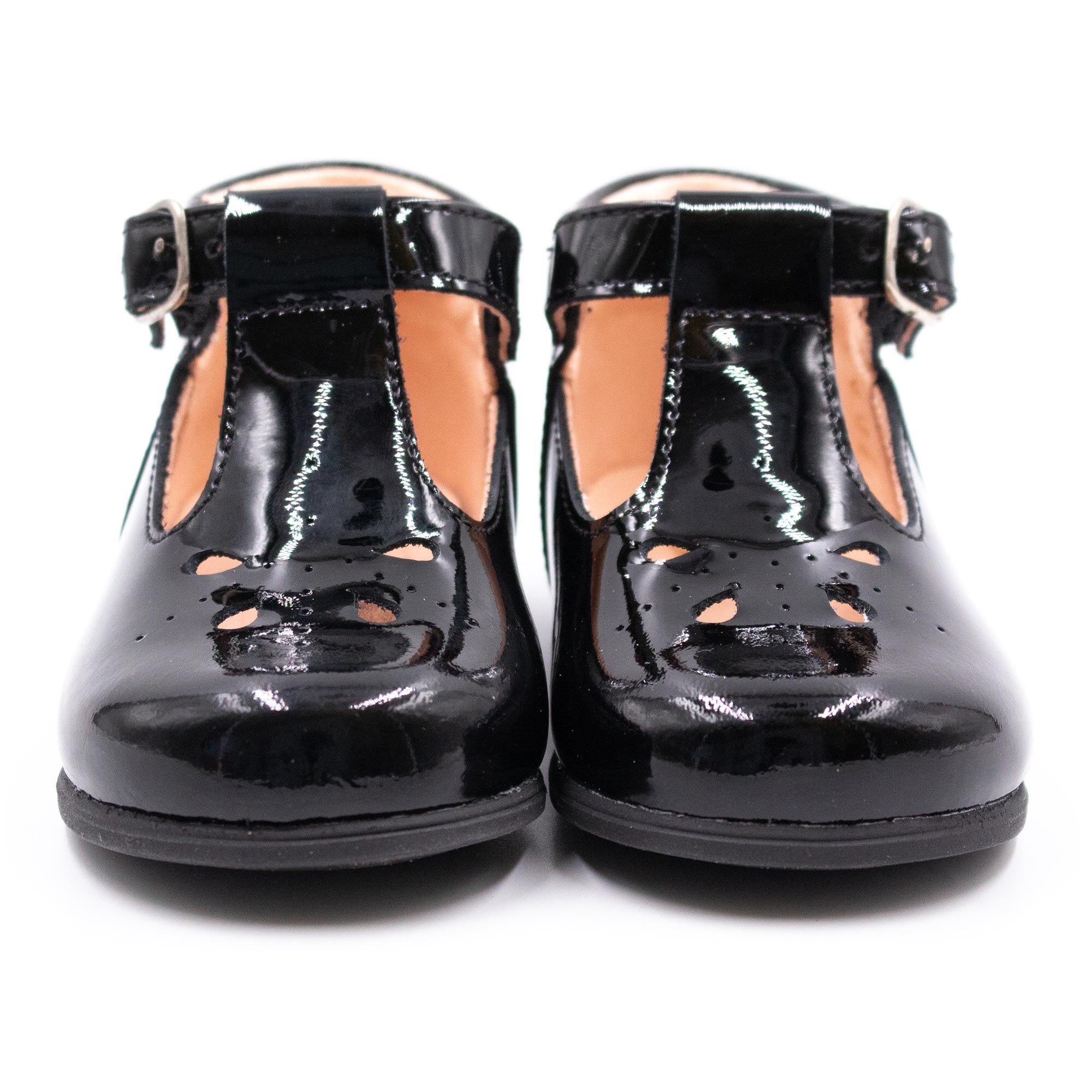 Patent leather baby girl shoes Boni & Sidonie Black