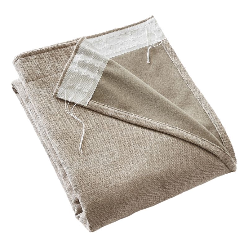 Blackout and Thermal Curtains L'EFFET PAPILLON Beige