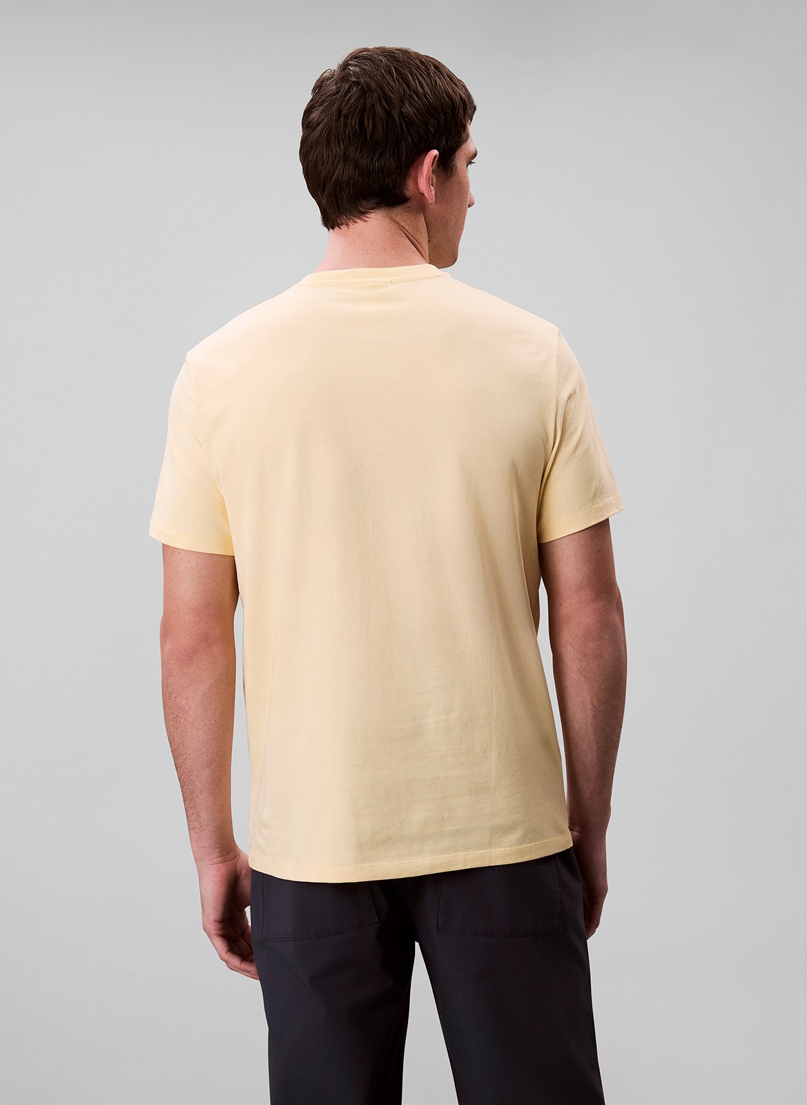 Tee-shirt droit en coton CALVIN KLEIN Jaune