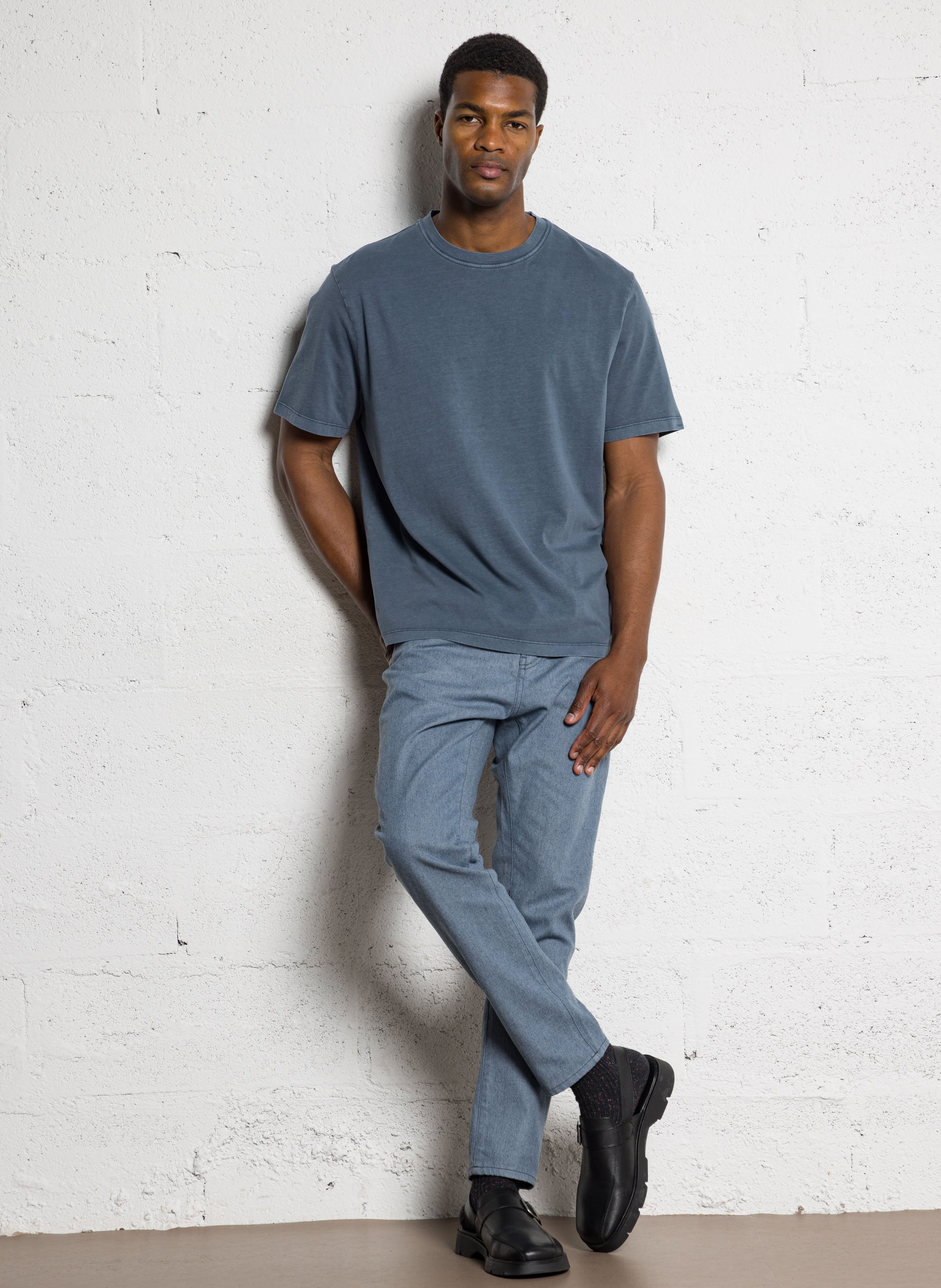 Round-neck short-sleeved T-shirt IKKS Blue