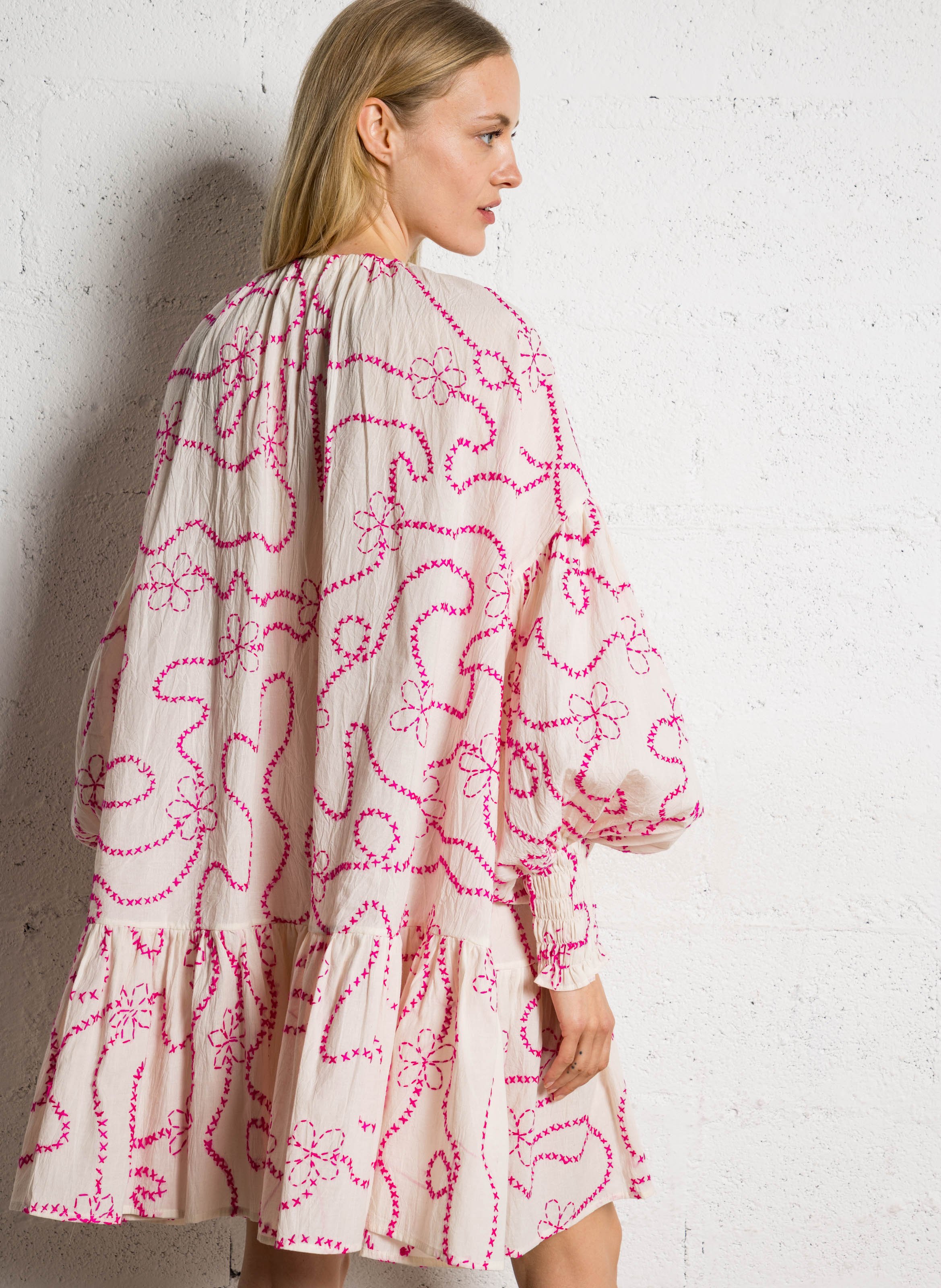 Robe ample en coton AUTRE AURA Rose