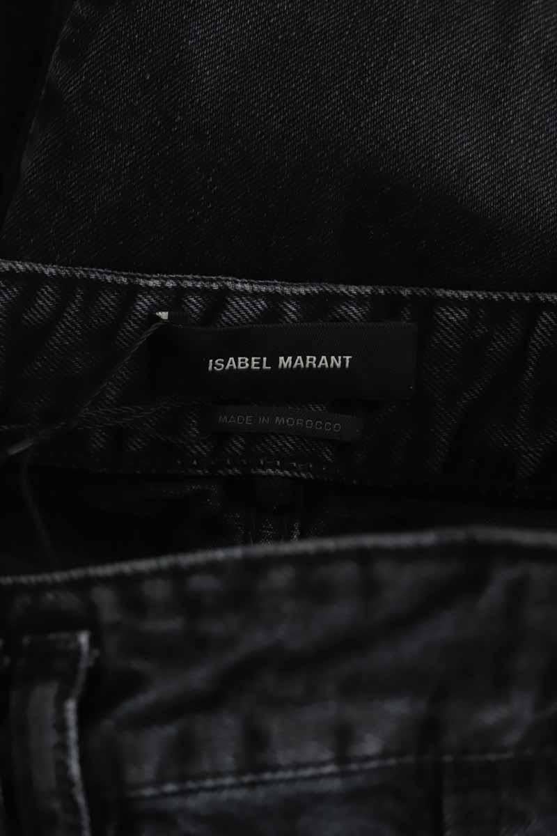 Cotton straight jeans ISABEL MARANT - Seconde Main Black