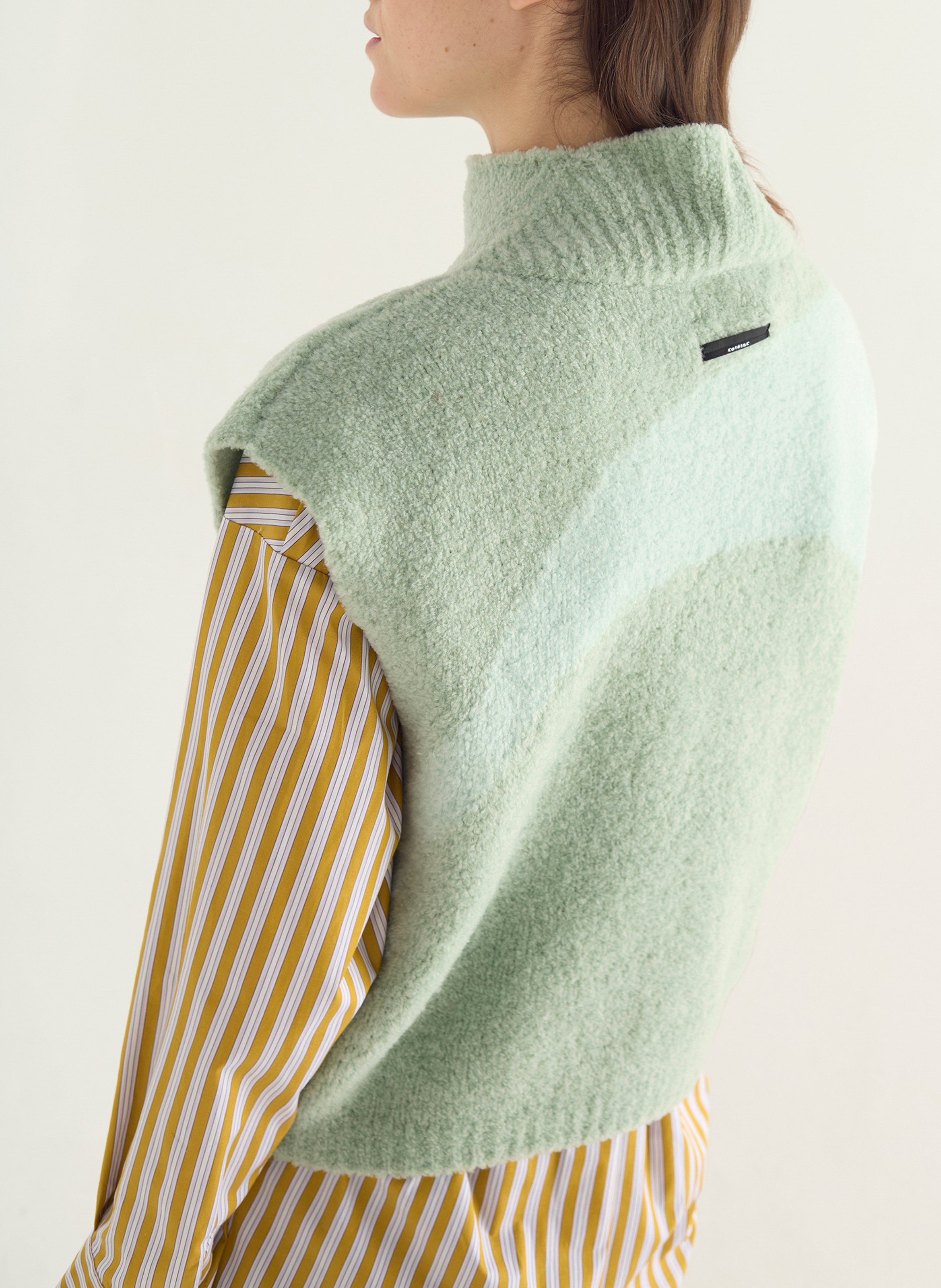 Oversize-Pullover aus Woll-Mix mit Rundhalsausschnitt COTELAC Grun