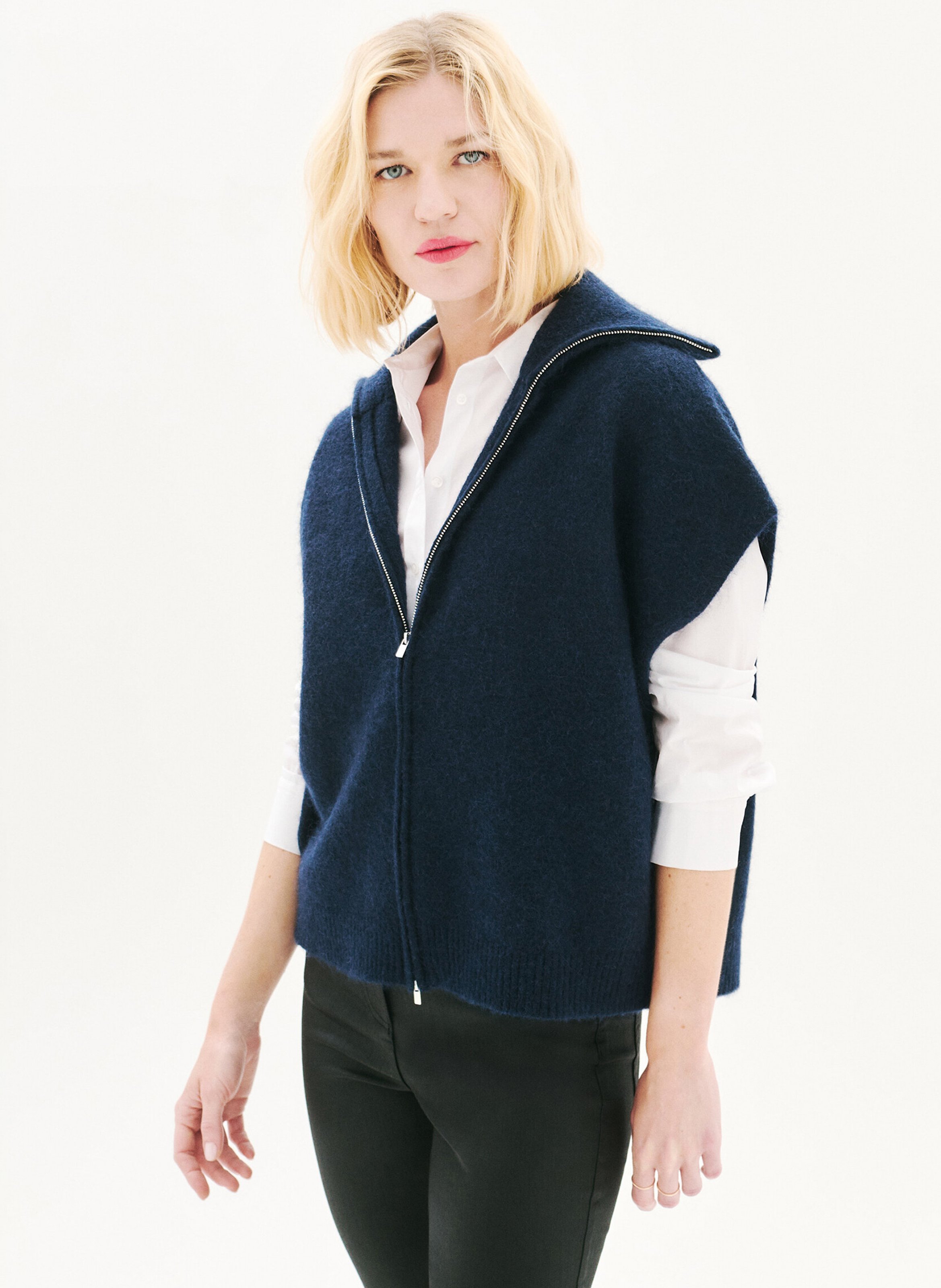 Trucker collar vest CAROLL