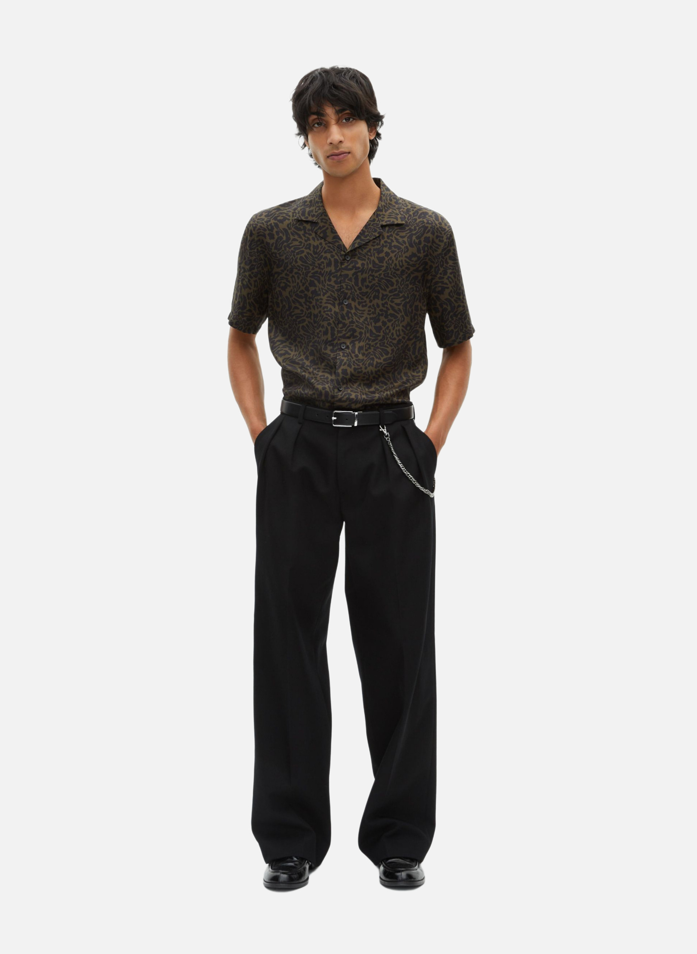 Short-sleeved printed shirt THE KOOPLES Black