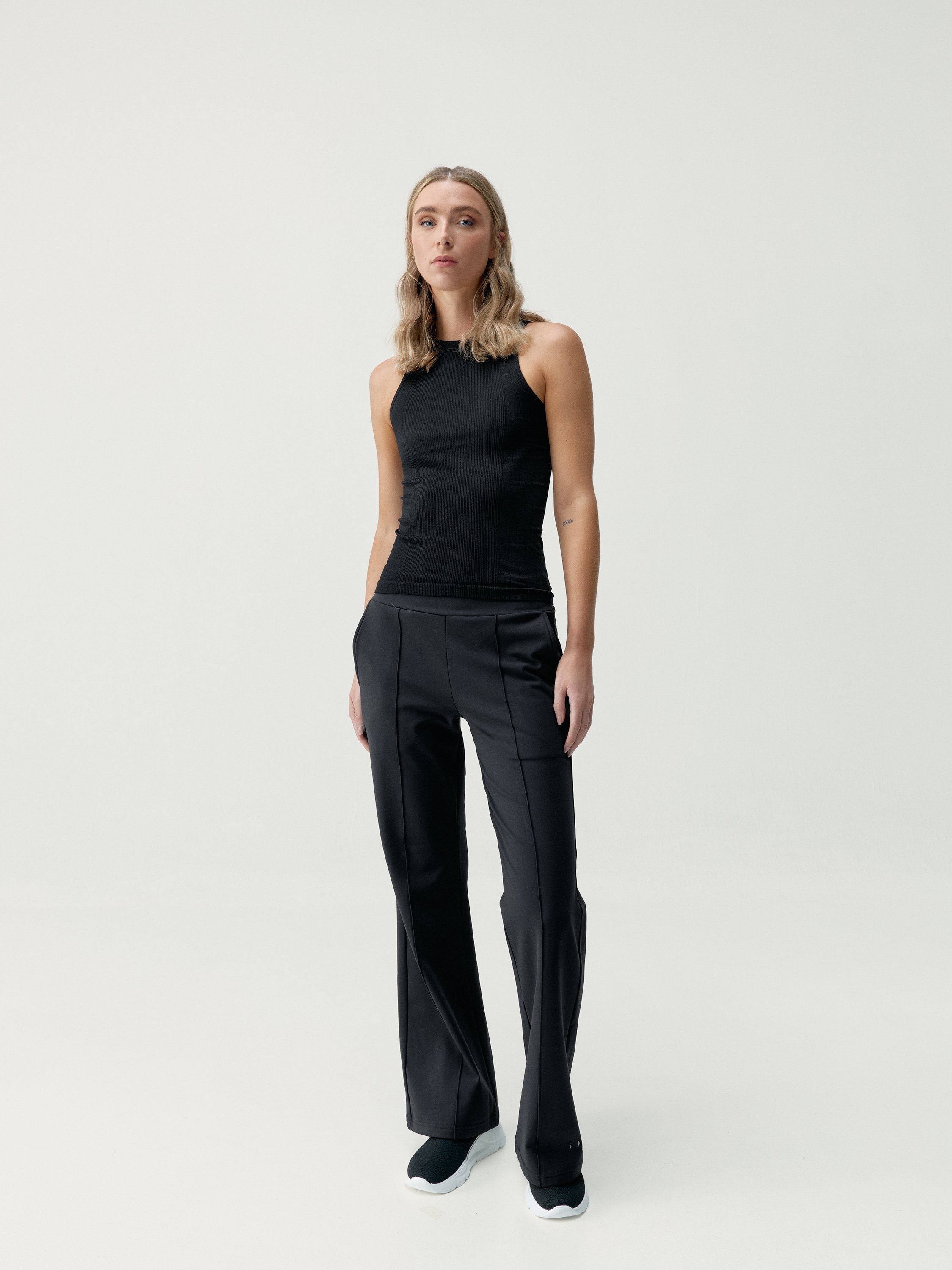 Comfortable straight-leg pants BORN LIVING YOGA Black