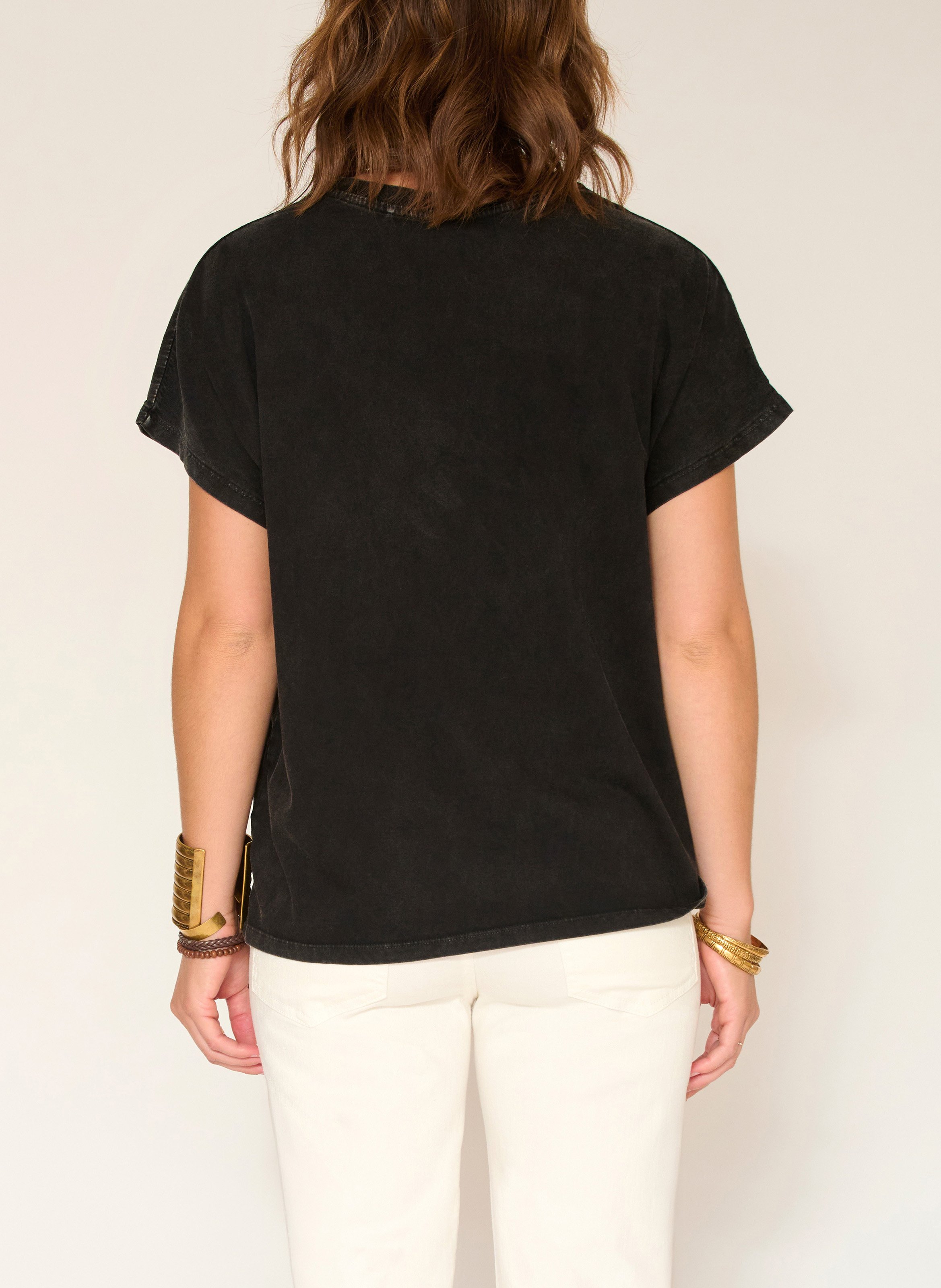 Oversized cotton T-shirt MKT Black