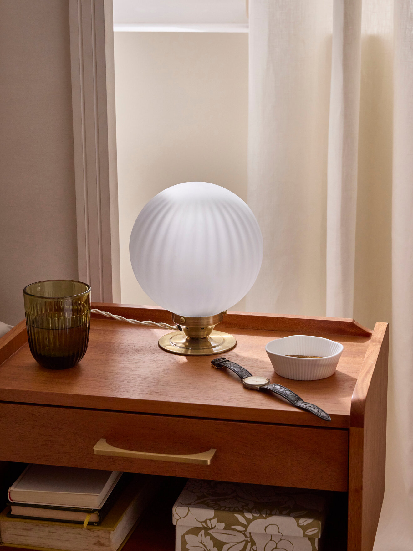 Doria glass ball table lamp CYRILLUS Golden