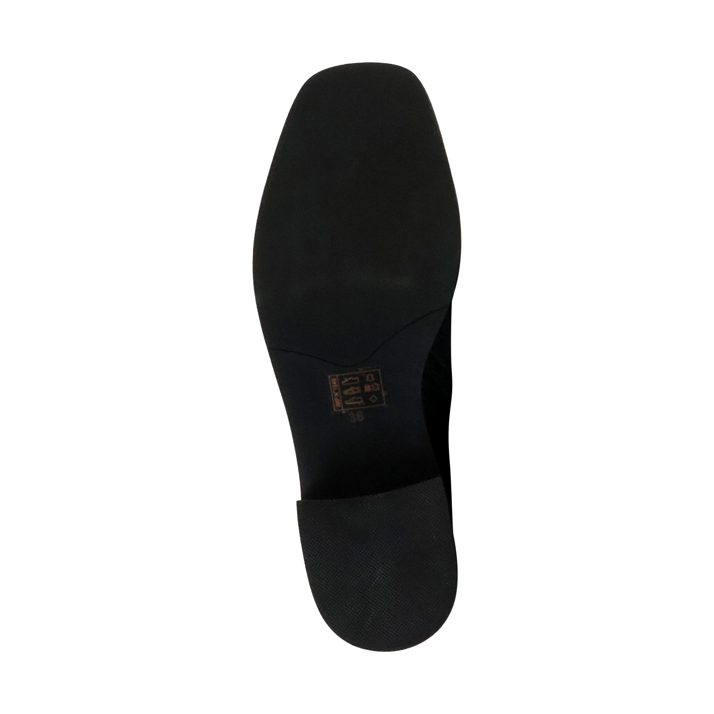 Leather high heel boot Paris Black