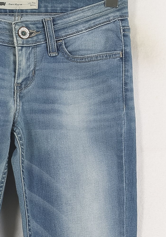 Cropped slim jeans with studs LEVI'S - Seconde main Blue