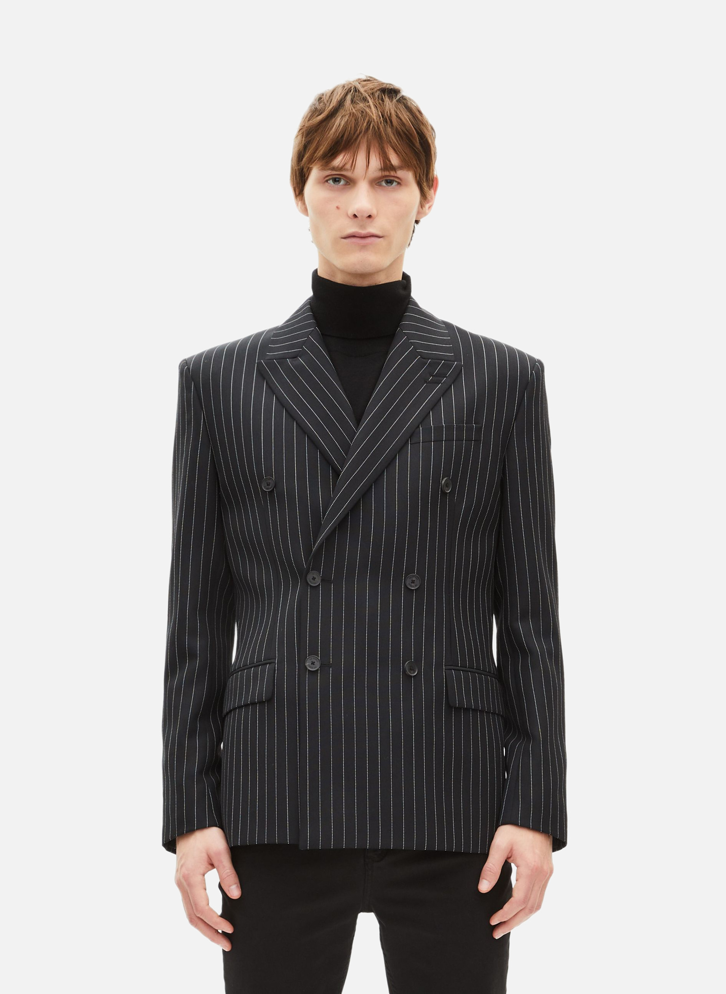 Cross Striped Jacket THE KOOPLES Black