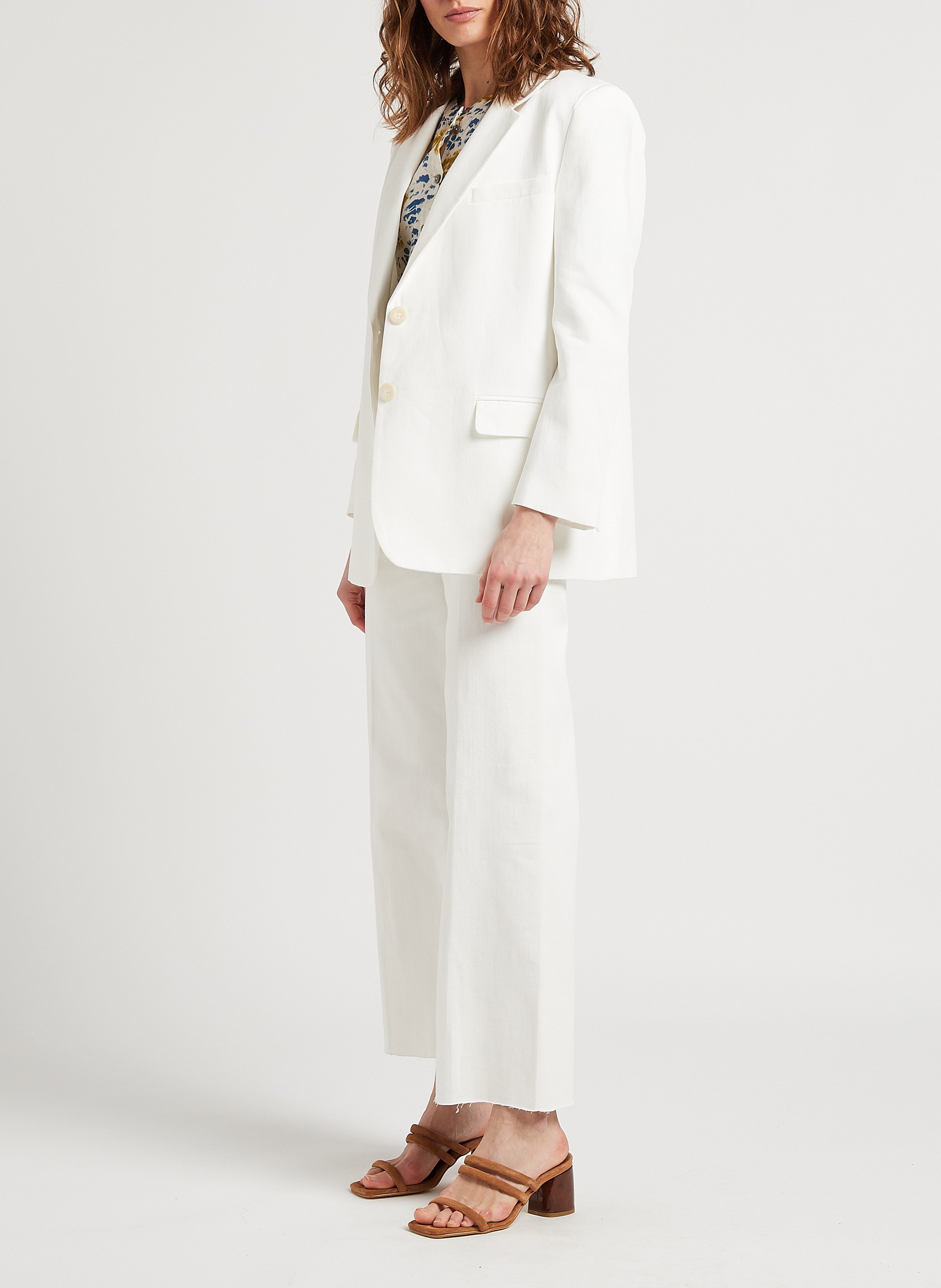 Veste de tailleur en coton mélangé  THE NEW SOCIETY Blanc