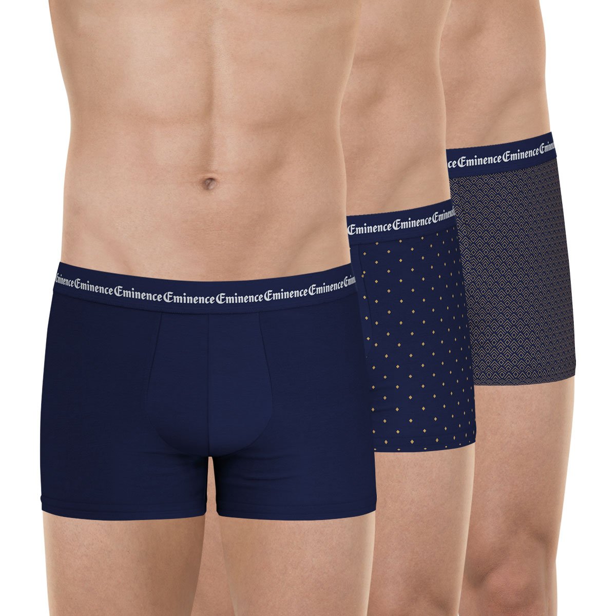Boxer shorts, pack of 3, business EMINENCE Blue